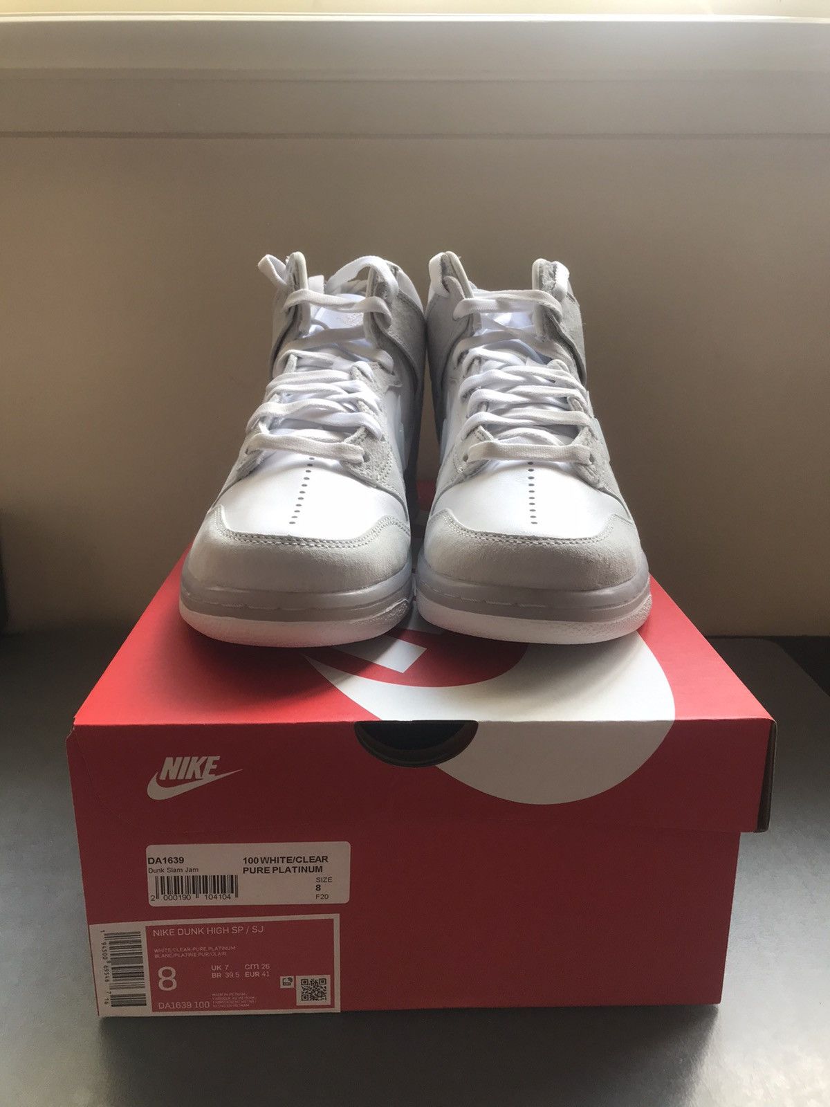 Nike × Slam Jam Slam Jam x Dunk High 'White Platinum' Size US 8 / EU 41 - 3 Thumbnail
