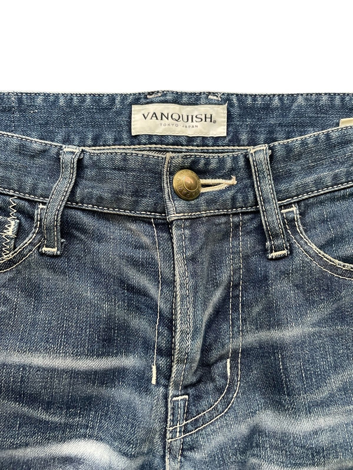Japanese Brand × Vanquish Vanquish Japan Aging Faded Wash Denim Size US 32 / EU 48 - 10 Thumbnail