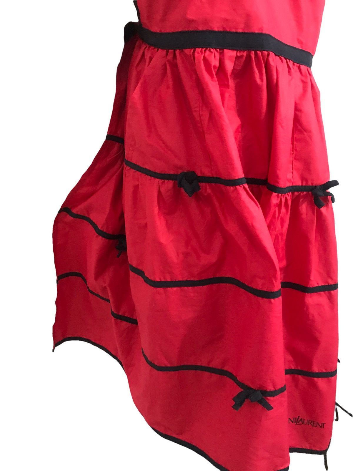 Yves Saint Laurent Vintage Yvessaintlaurent YSL Japan JAA Red Apron Size ONE SIZE - 4 Thumbnail