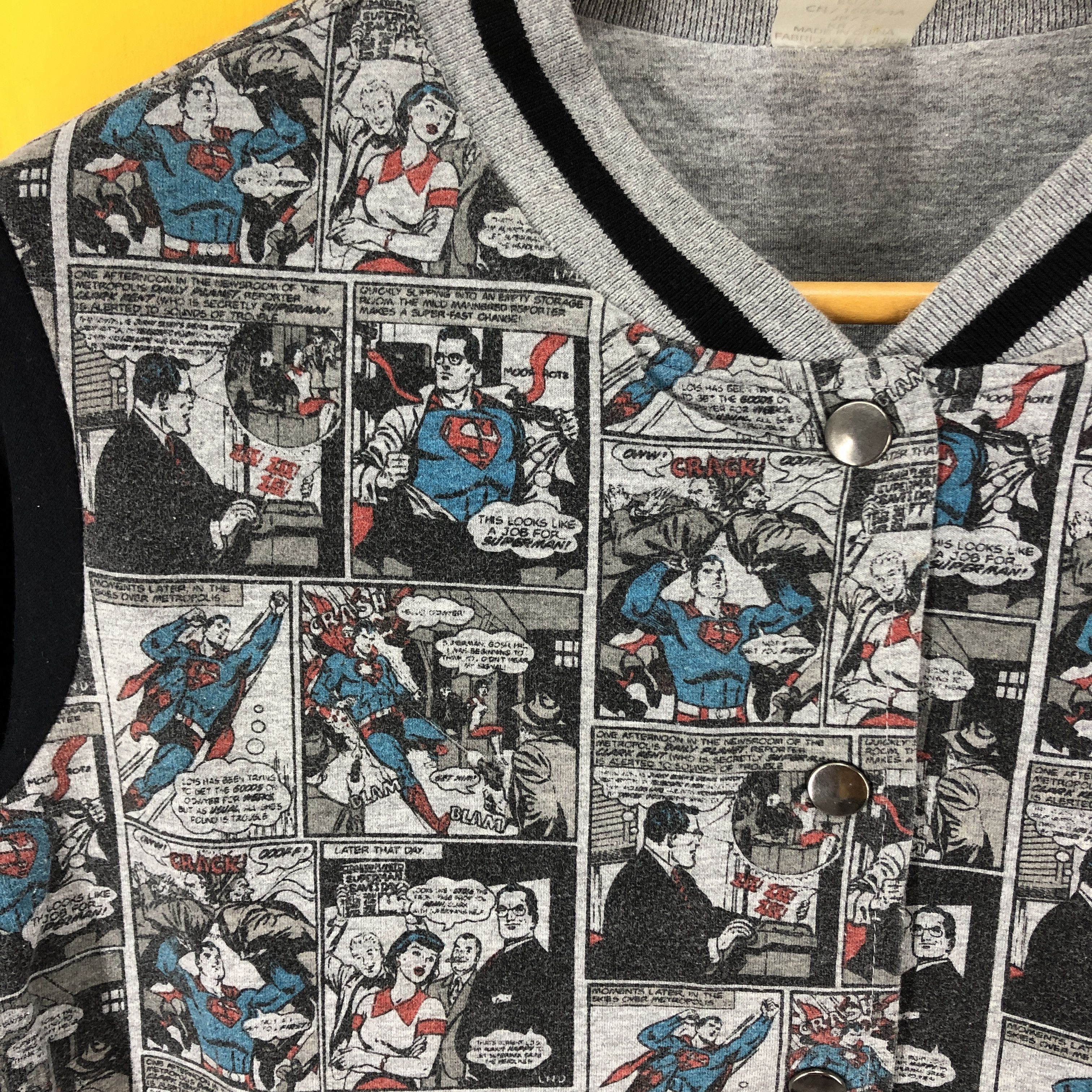DC Comics SUPERMAN Button Sweater Full Print #0881/AF Size US XS / EU 42 / 0 - 3 Thumbnail