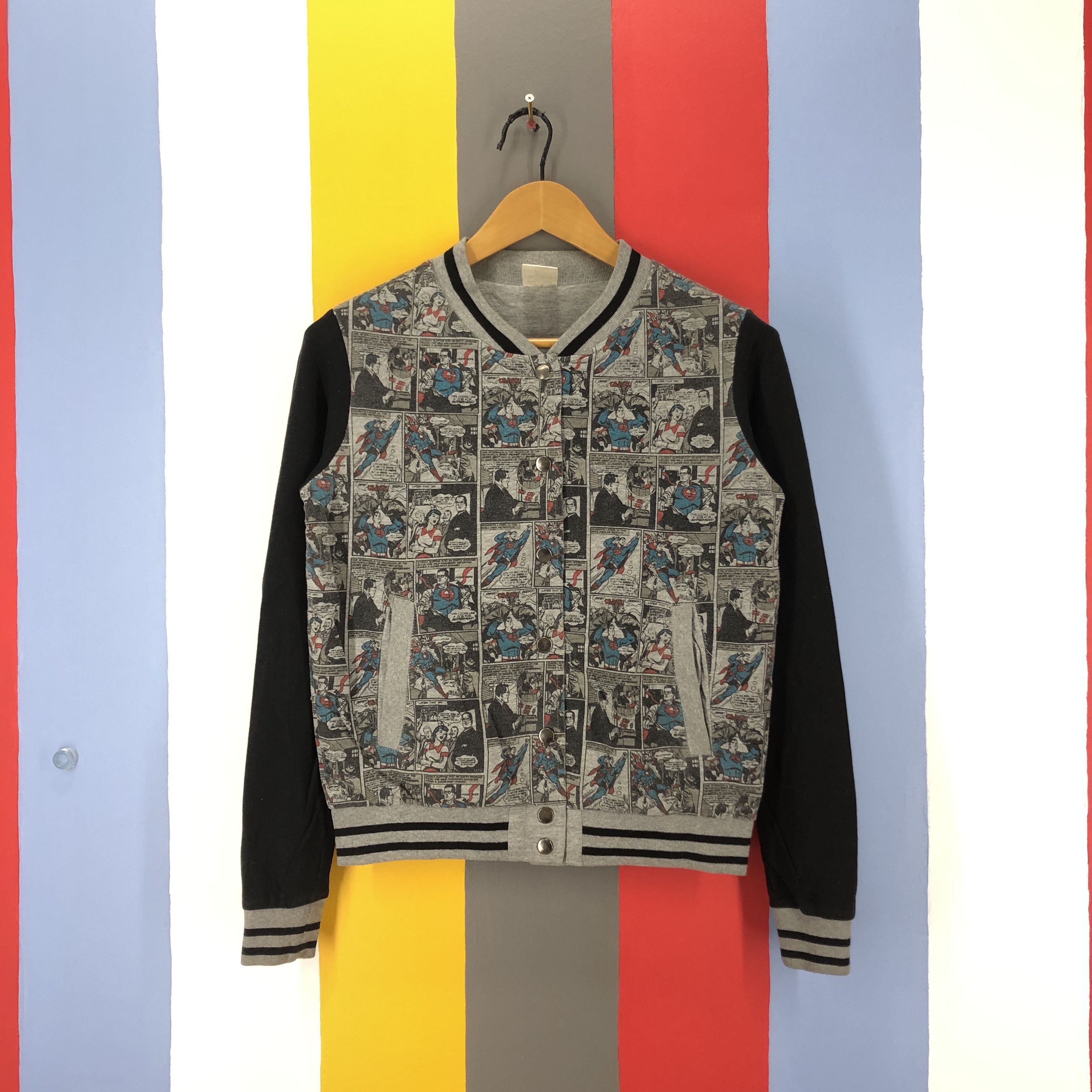 DC Comics SUPERMAN Button Sweater Full Print #0881/AF Size US XS / EU 42 / 0 - 1 Thumbnail