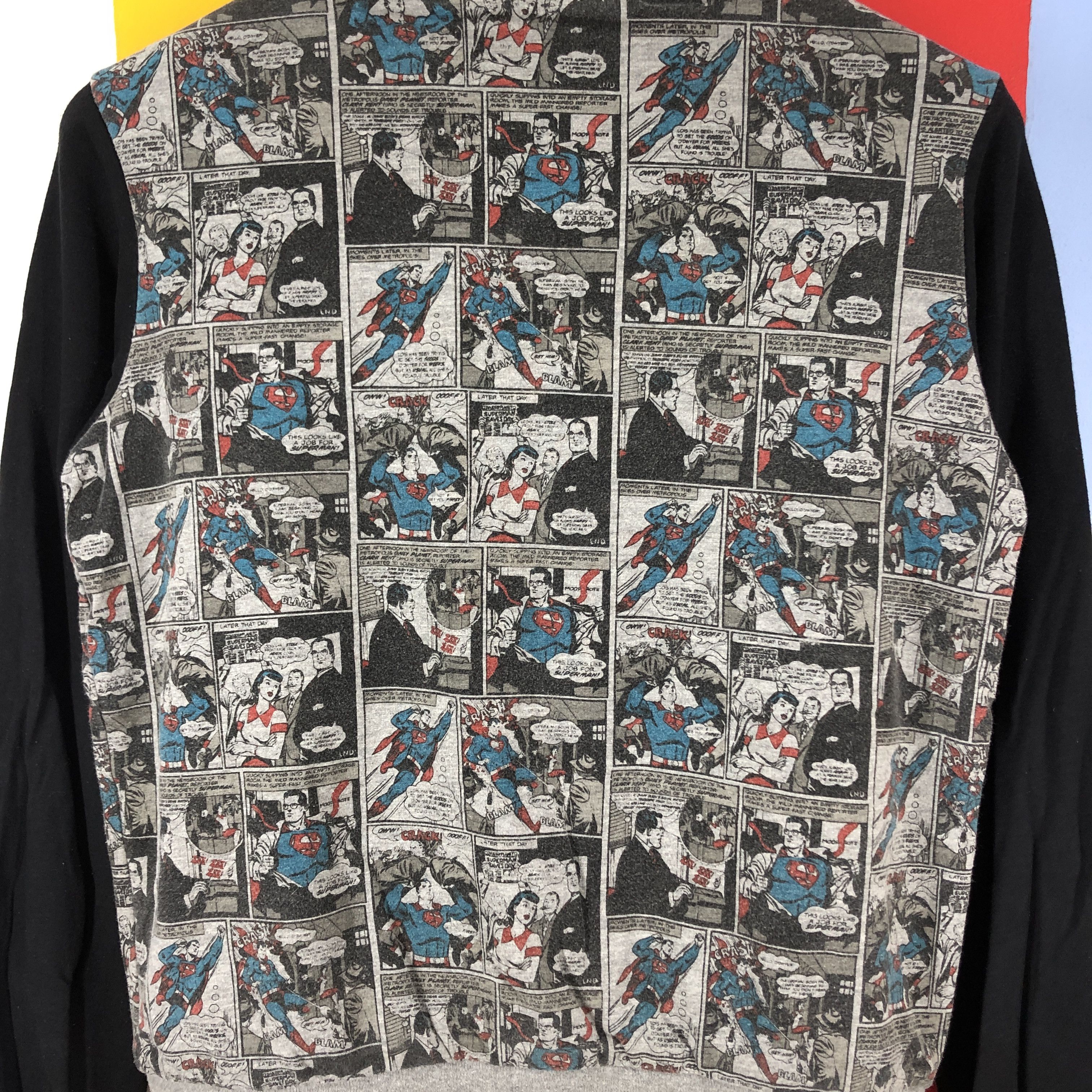DC Comics SUPERMAN Button Sweater Full Print #0881/AF Size US XS / EU 42 / 0 - 12 Thumbnail