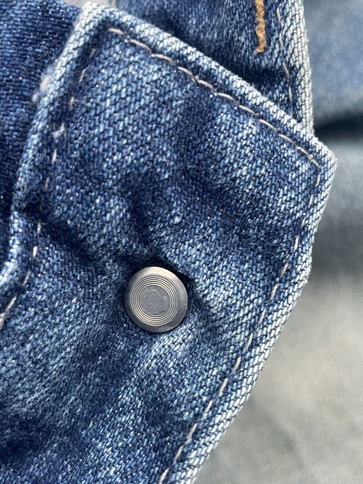 Designer Vintage Zanobetti Aging Faded Wash Denim Size US 30 / EU 46 - 18 Thumbnail