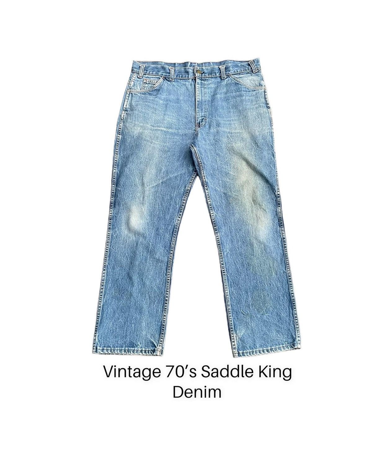 If Six Was Nine × Vintage Vintage 70’s Saddle King Denim Size US 38 / EU 54 - 1 Thumbnail