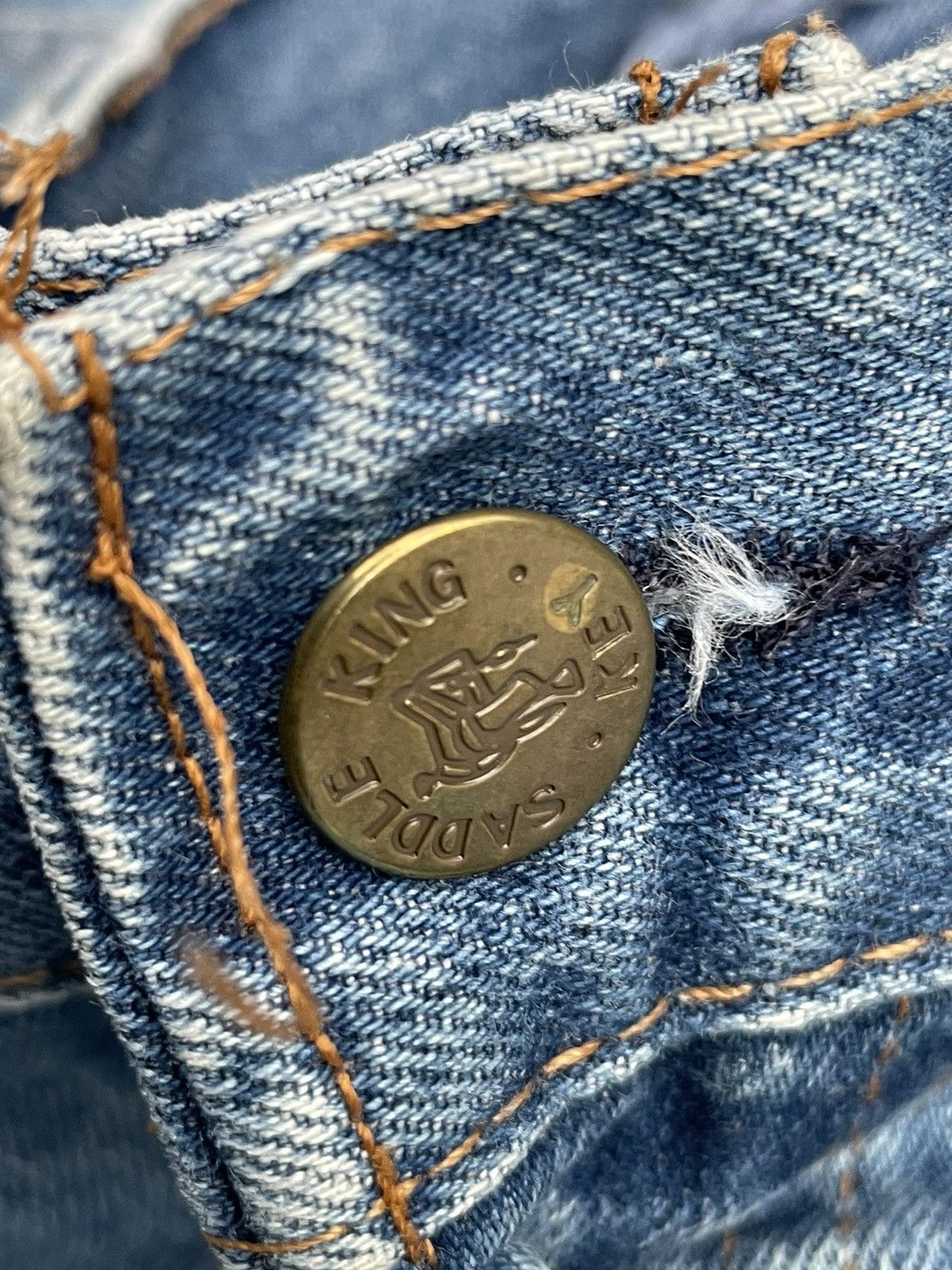 If Six Was Nine × Vintage Vintage 70’s Saddle King Denim Size US 38 / EU 54 - 19 Thumbnail