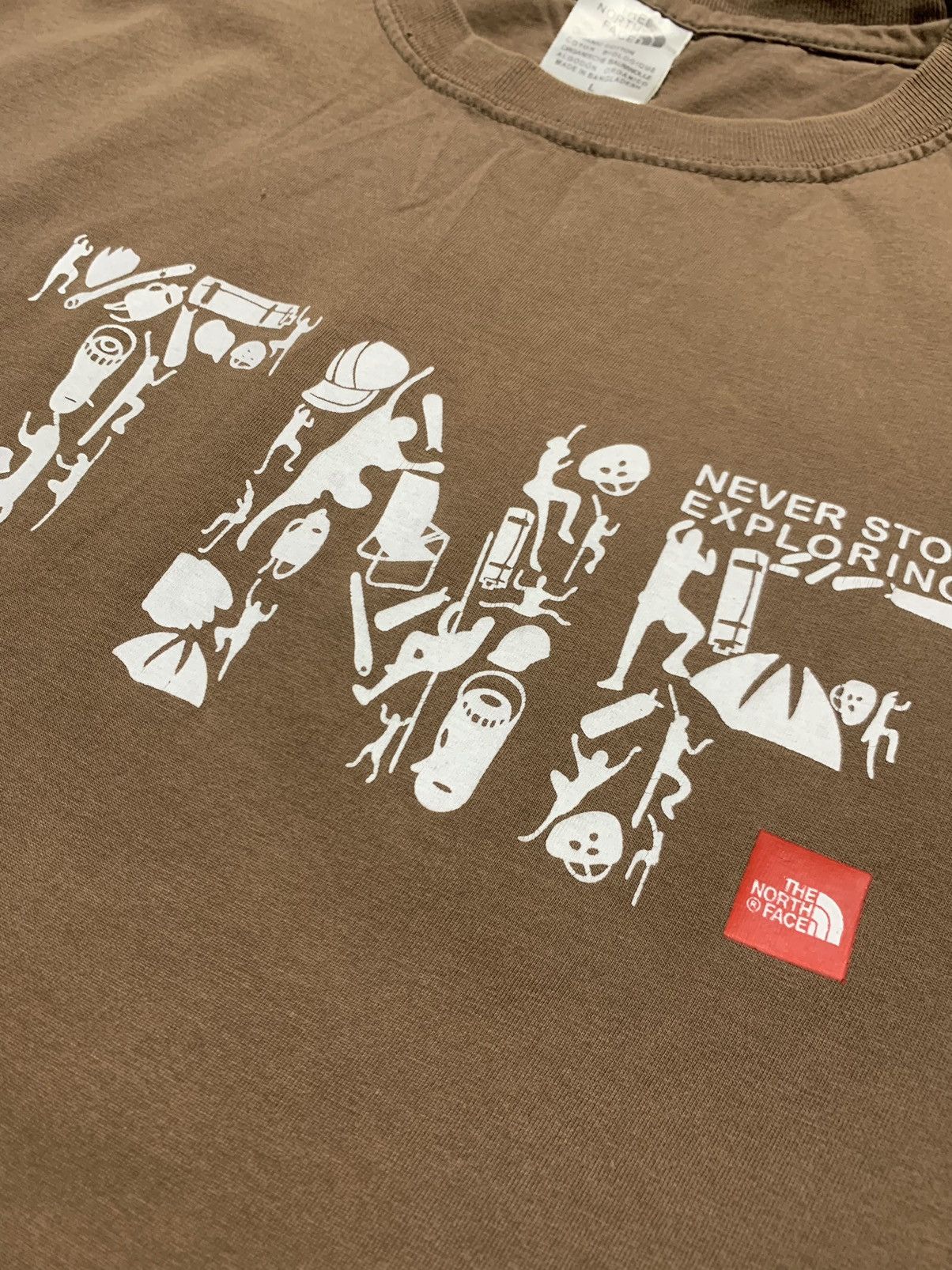 The North Face Vintage TNF The North Face Brown T-Shirt Size US L / EU 52-54 / 3 - 5 Thumbnail