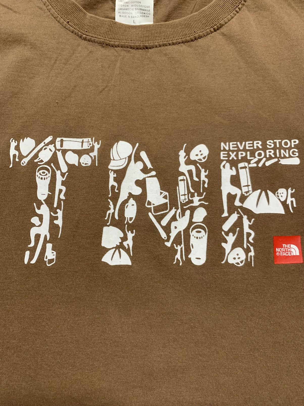 The North Face Vintage TNF The North Face Brown T-Shirt Size US L / EU 52-54 / 3 - 4 Thumbnail