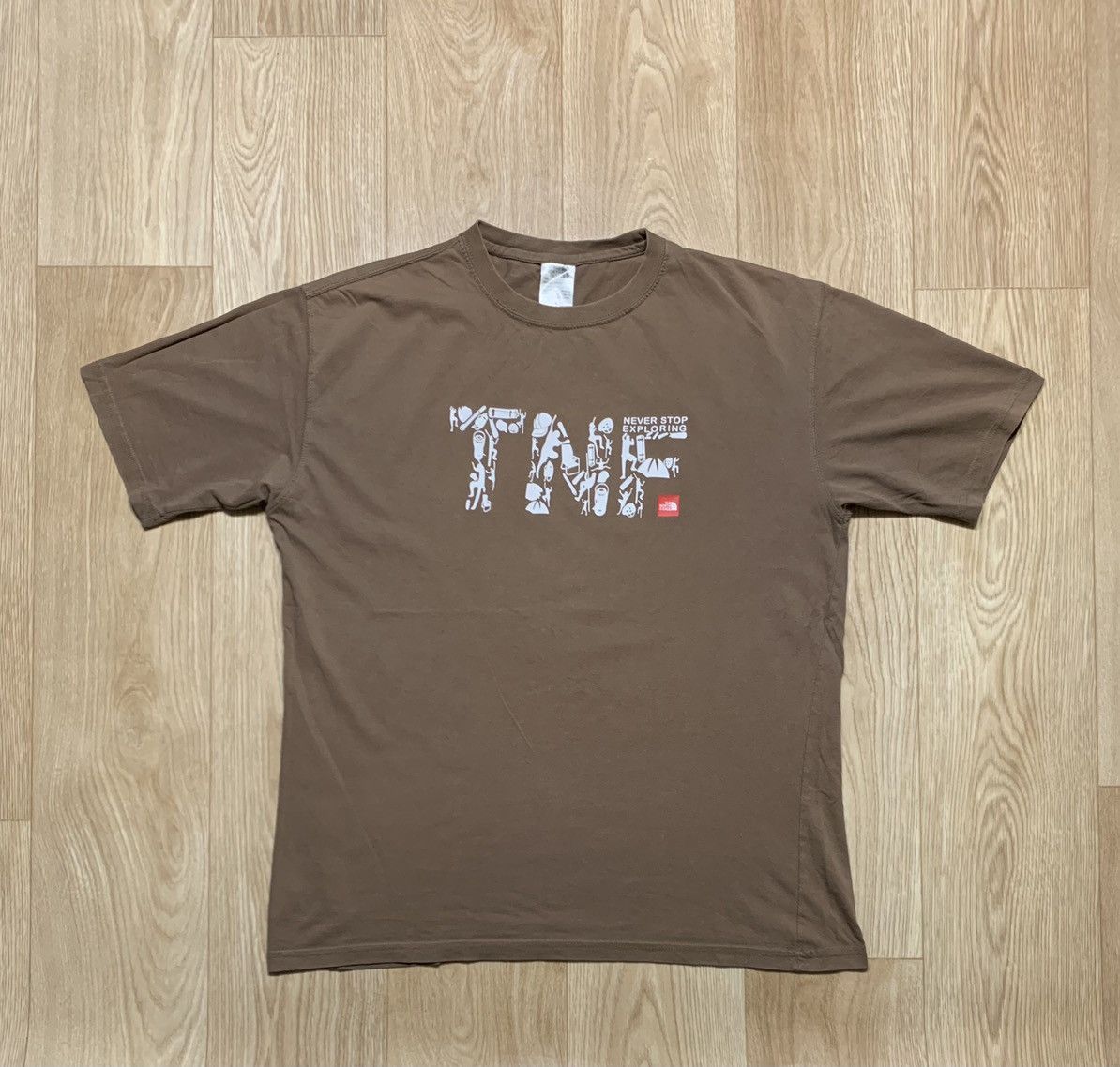The North Face Vintage TNF The North Face Brown T-Shirt Size US L / EU 52-54 / 3 - 1 Thumbnail