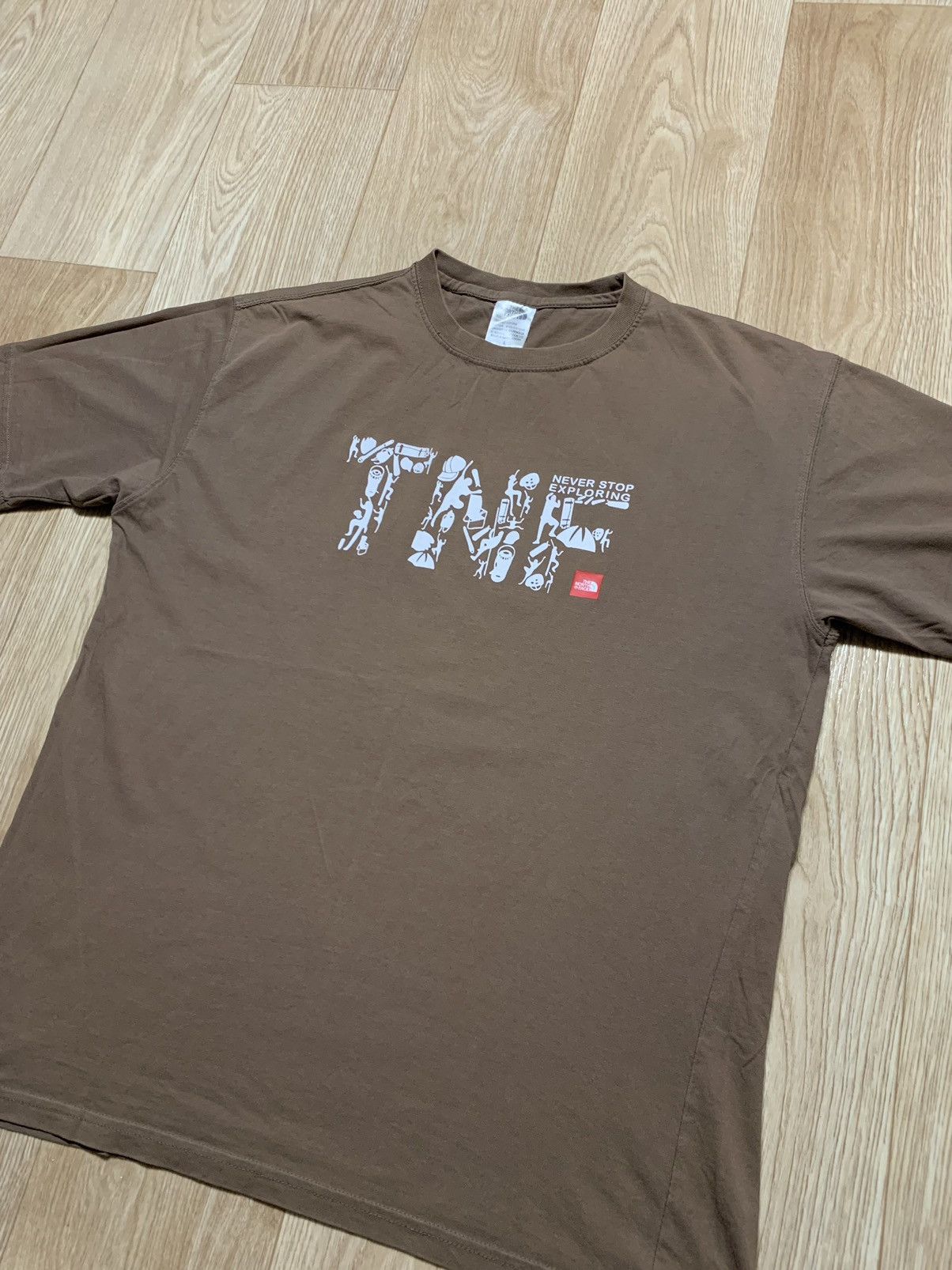 The North Face Vintage TNF The North Face Brown T-Shirt Size US L / EU 52-54 / 3 - 2 Thumbnail