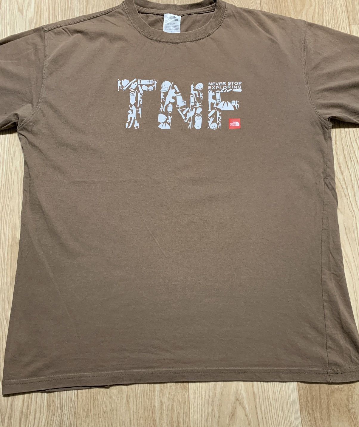 The North Face Vintage TNF The North Face Brown T-Shirt Size US L / EU 52-54 / 3 - 8 Thumbnail