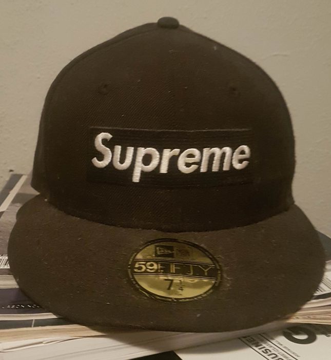 Supreme Supreme Box Logo Playboy New era Hat 7 1/4 | Grailed