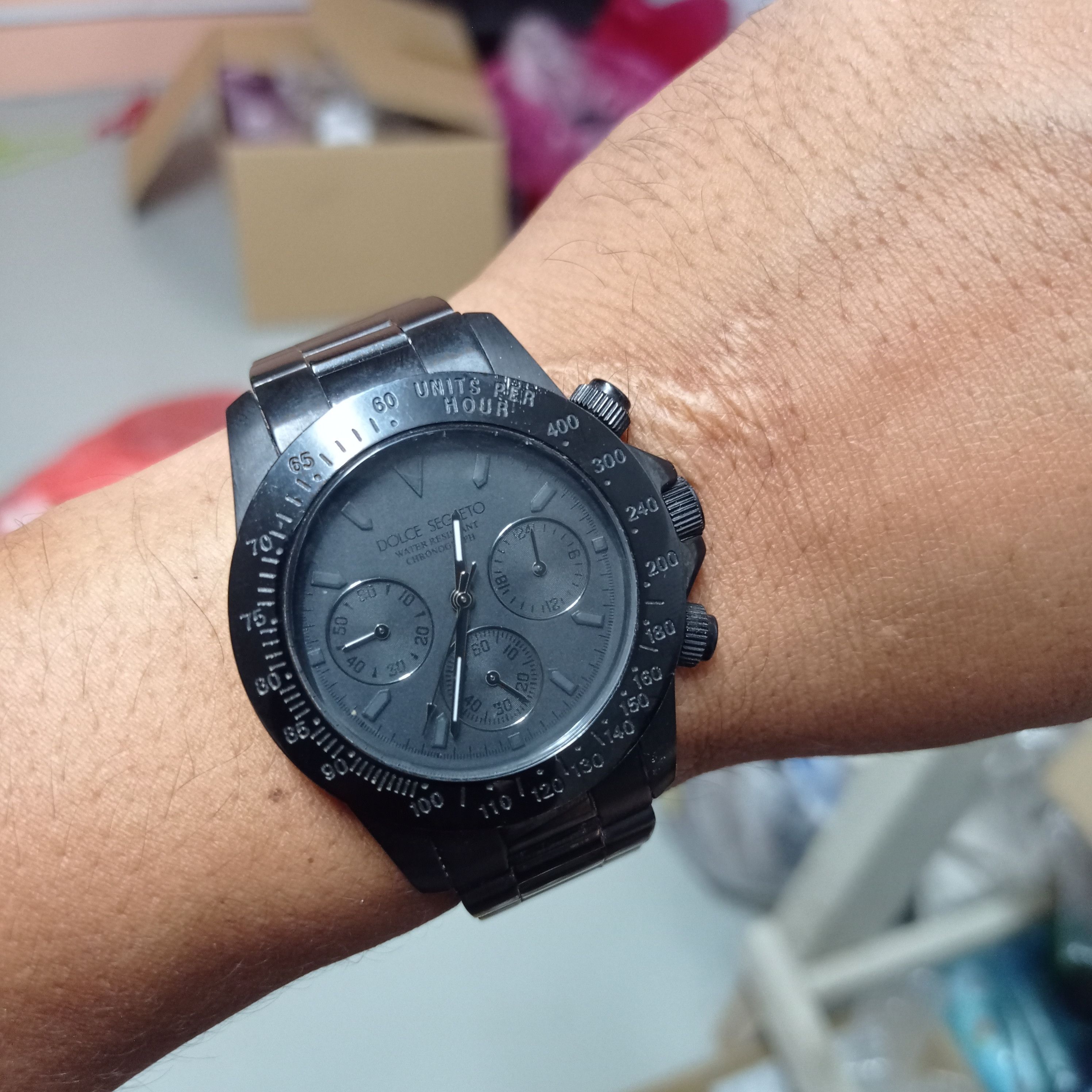 Japanese Brand BLACK MONSTER (DOLCE SEGRETO CG-100) CHRONOGRAPH WATCH Size ONE SIZE - 3 Thumbnail