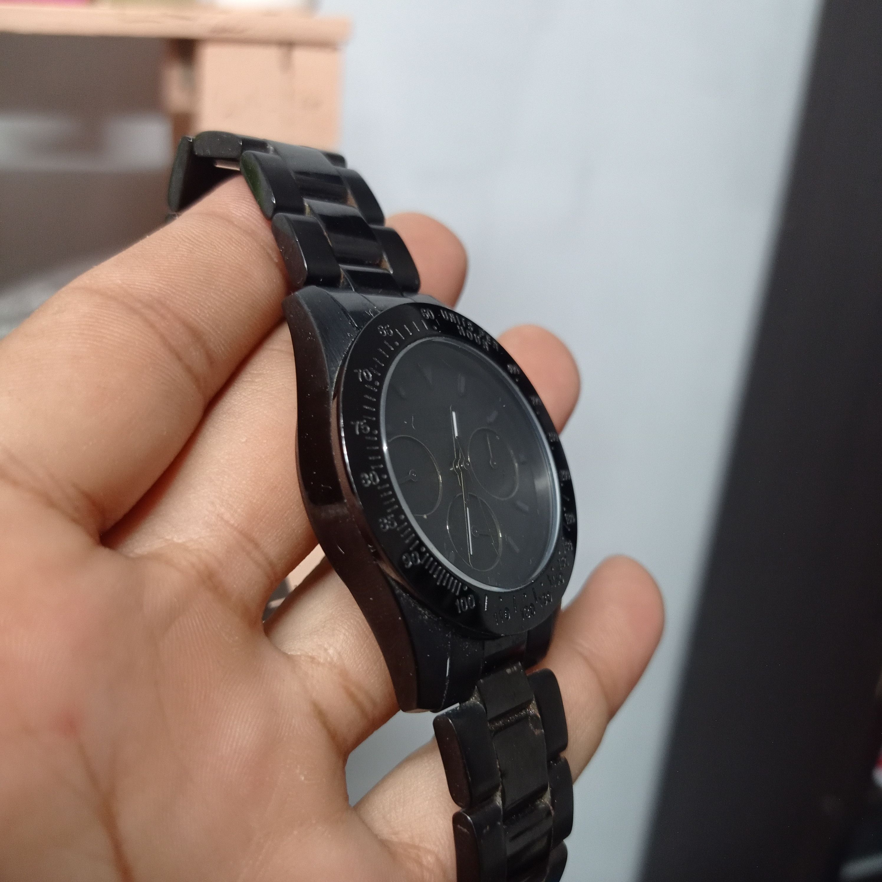 Japanese Brand BLACK MONSTER (DOLCE SEGRETO CG-100) CHRONOGRAPH WATCH Size ONE SIZE - 15 Thumbnail