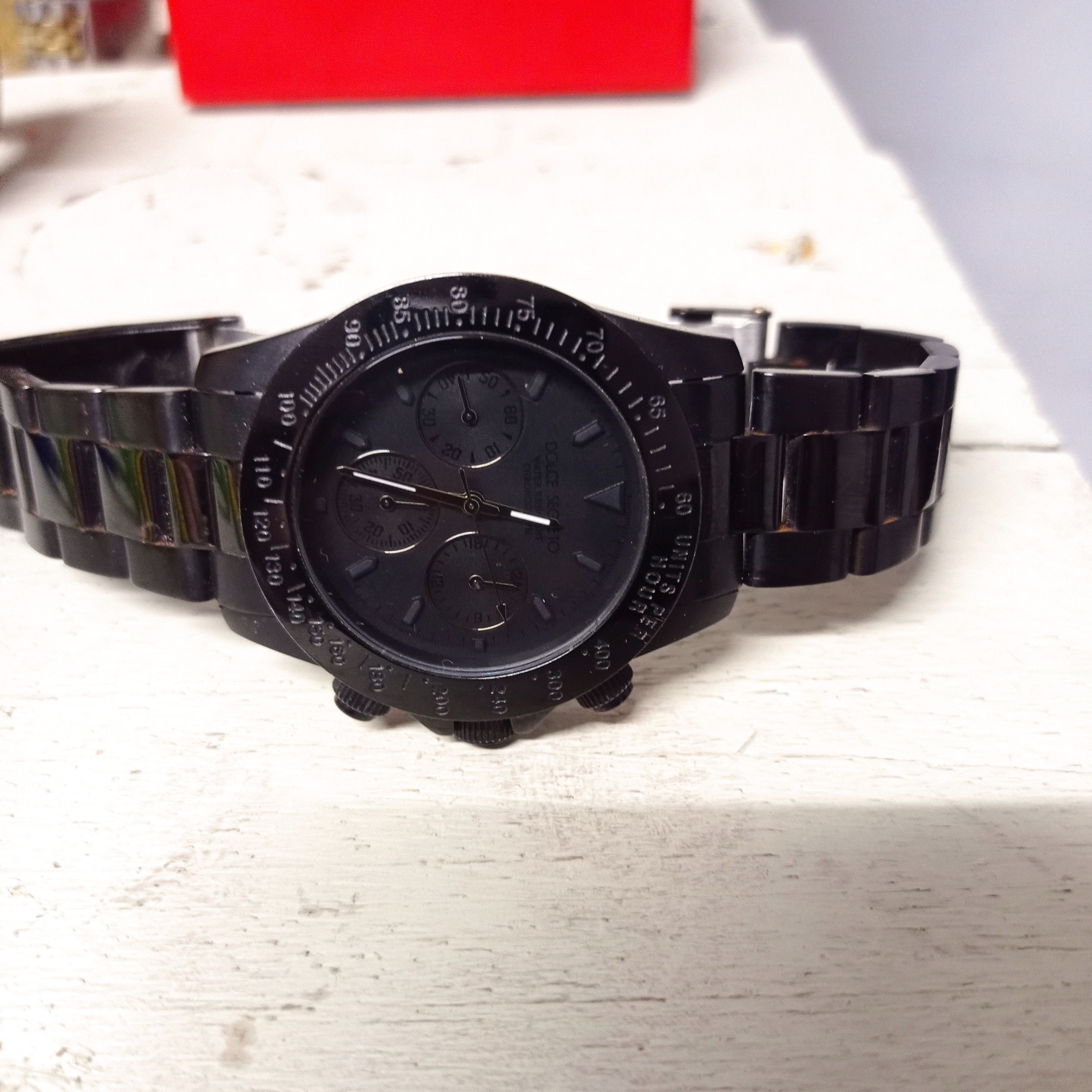 Japanese Brand BLACK MONSTER (DOLCE SEGRETO CG-100) CHRONOGRAPH WATCH Size ONE SIZE - 2 Thumbnail