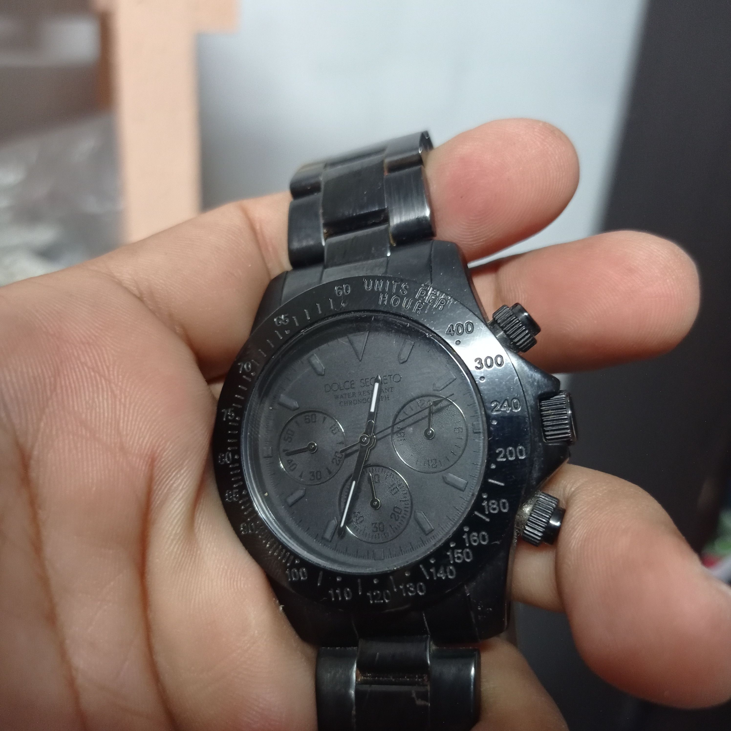 Japanese Brand BLACK MONSTER (DOLCE SEGRETO CG-100) CHRONOGRAPH WATCH Size ONE SIZE - 11 Thumbnail
