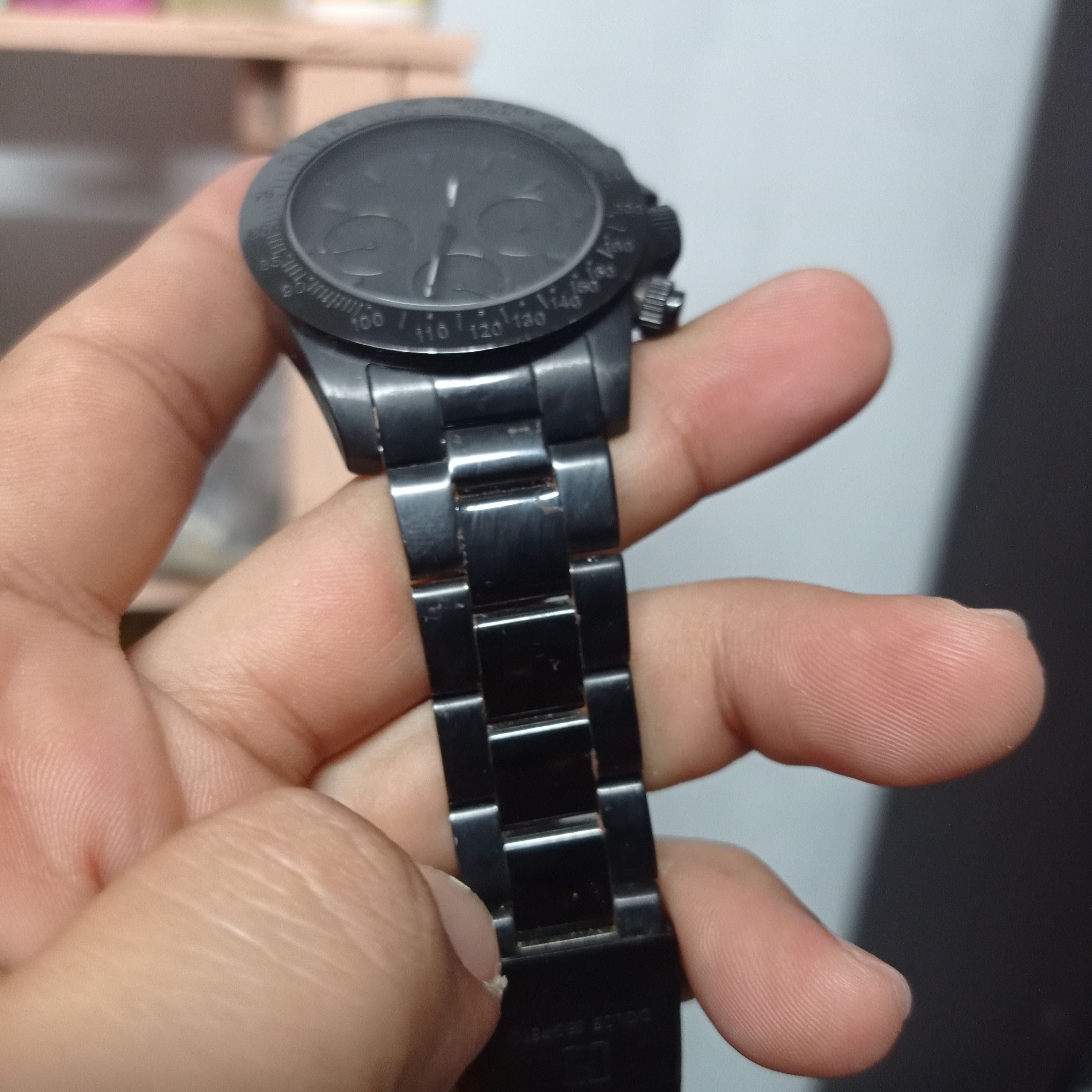 Japanese Brand BLACK MONSTER (DOLCE SEGRETO CG-100) CHRONOGRAPH WATCH Size ONE SIZE - 16 Thumbnail