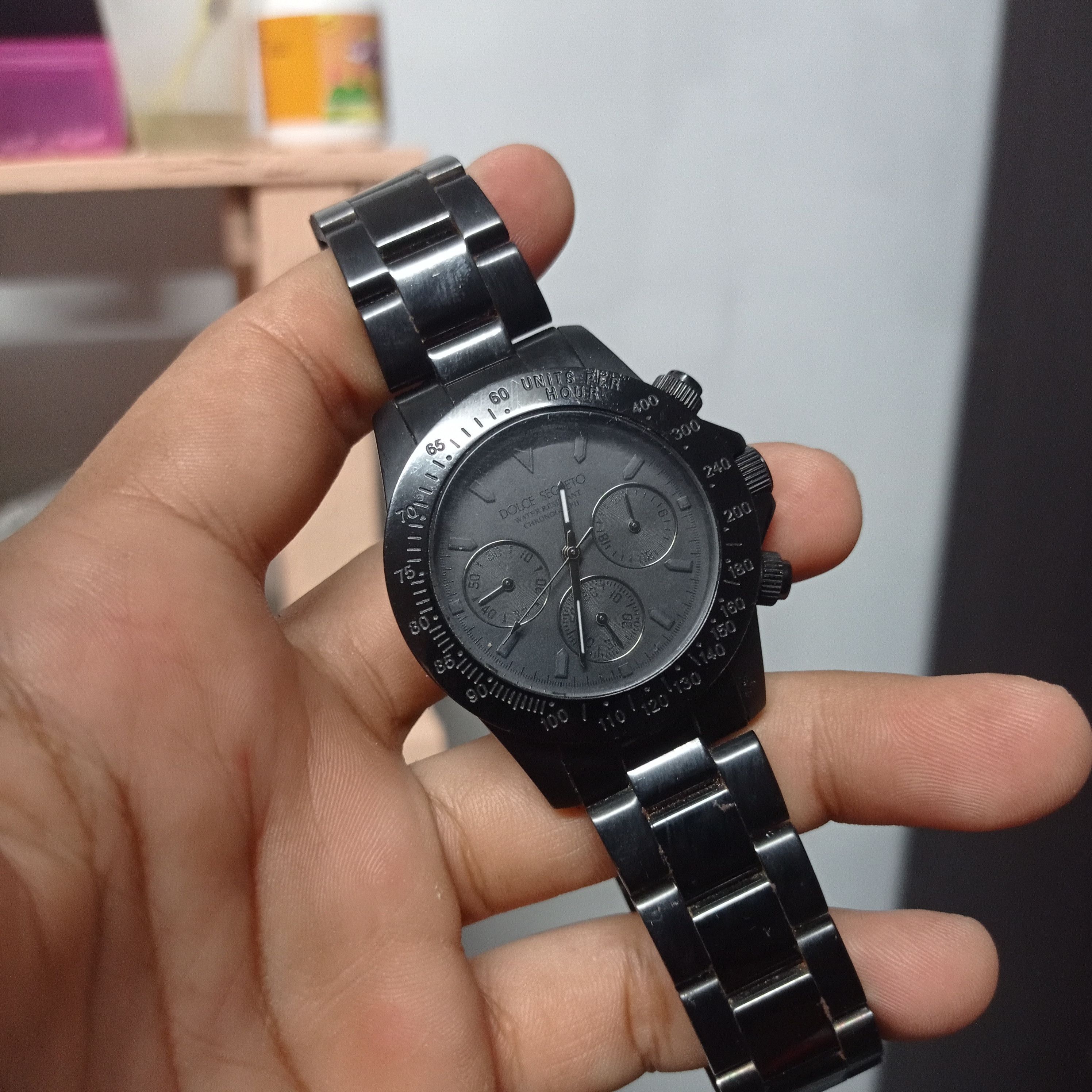 Japanese Brand BLACK MONSTER (DOLCE SEGRETO CG-100) CHRONOGRAPH WATCH Size ONE SIZE - 19 Thumbnail