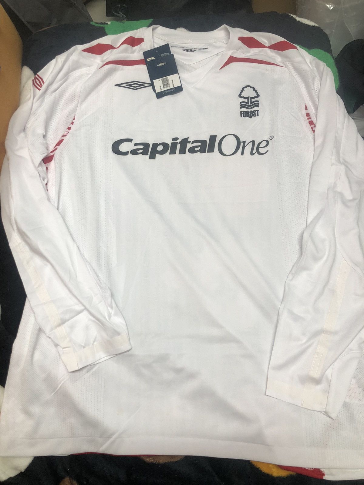 Nottingham forest 08/09 longsleeves away shirt (bnwt)