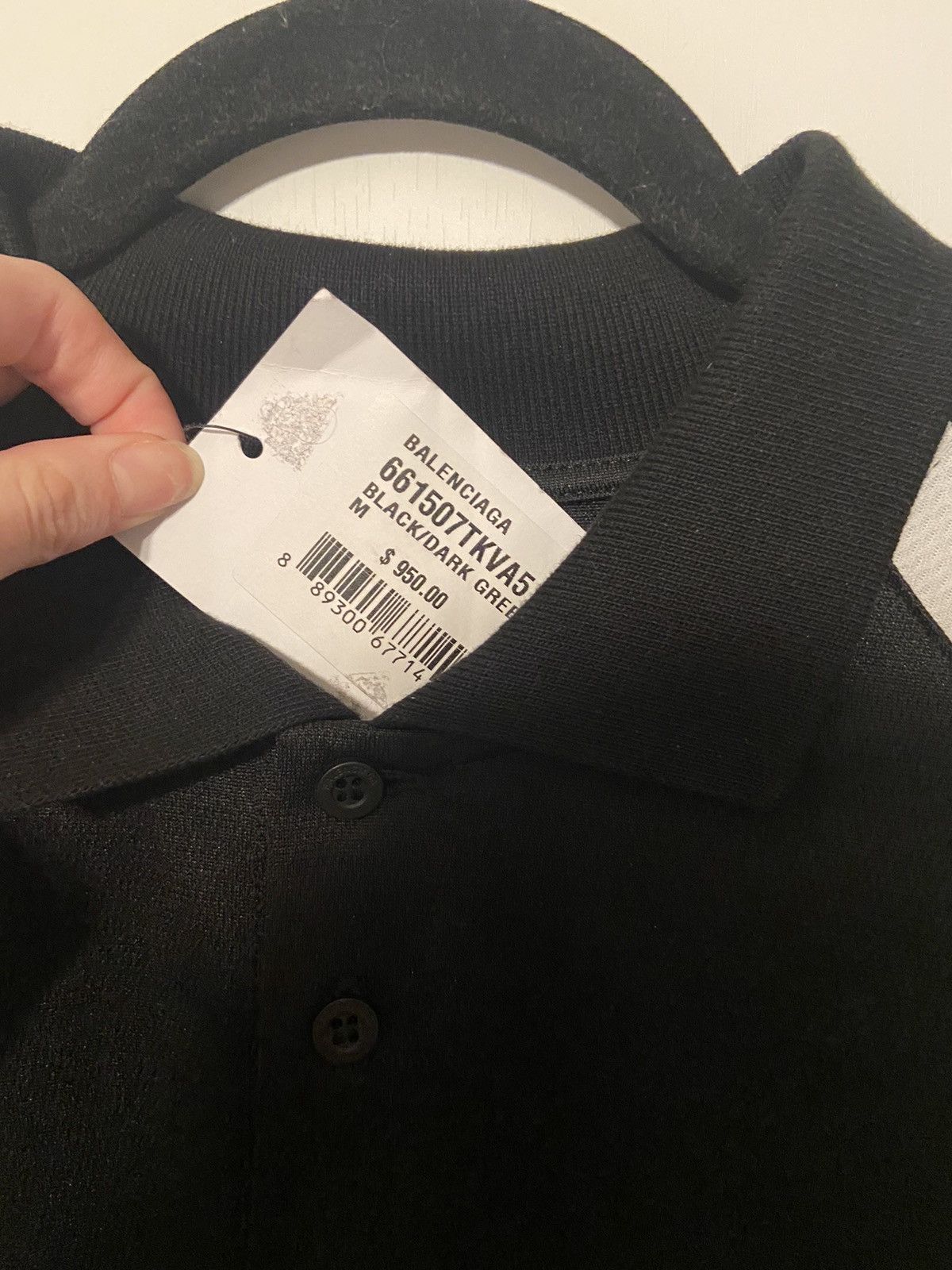 Balenciaga Polo Track Logo Hybrid Shirt