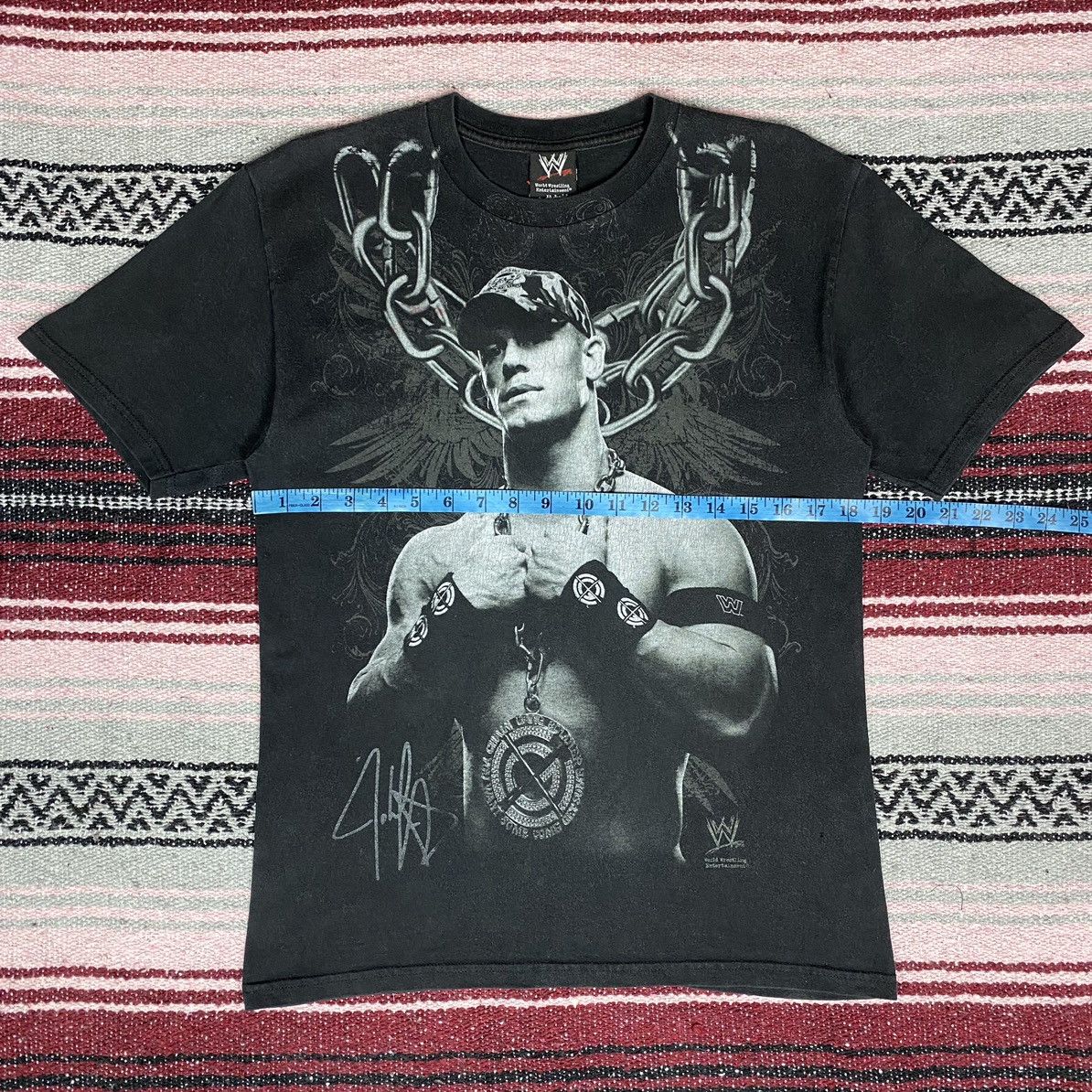Vintage × WWE Vintage John Cena WWE Shirt John Cena Signature SunFaded Size US S / EU 44-46 / 1 - 4 Thumbnail