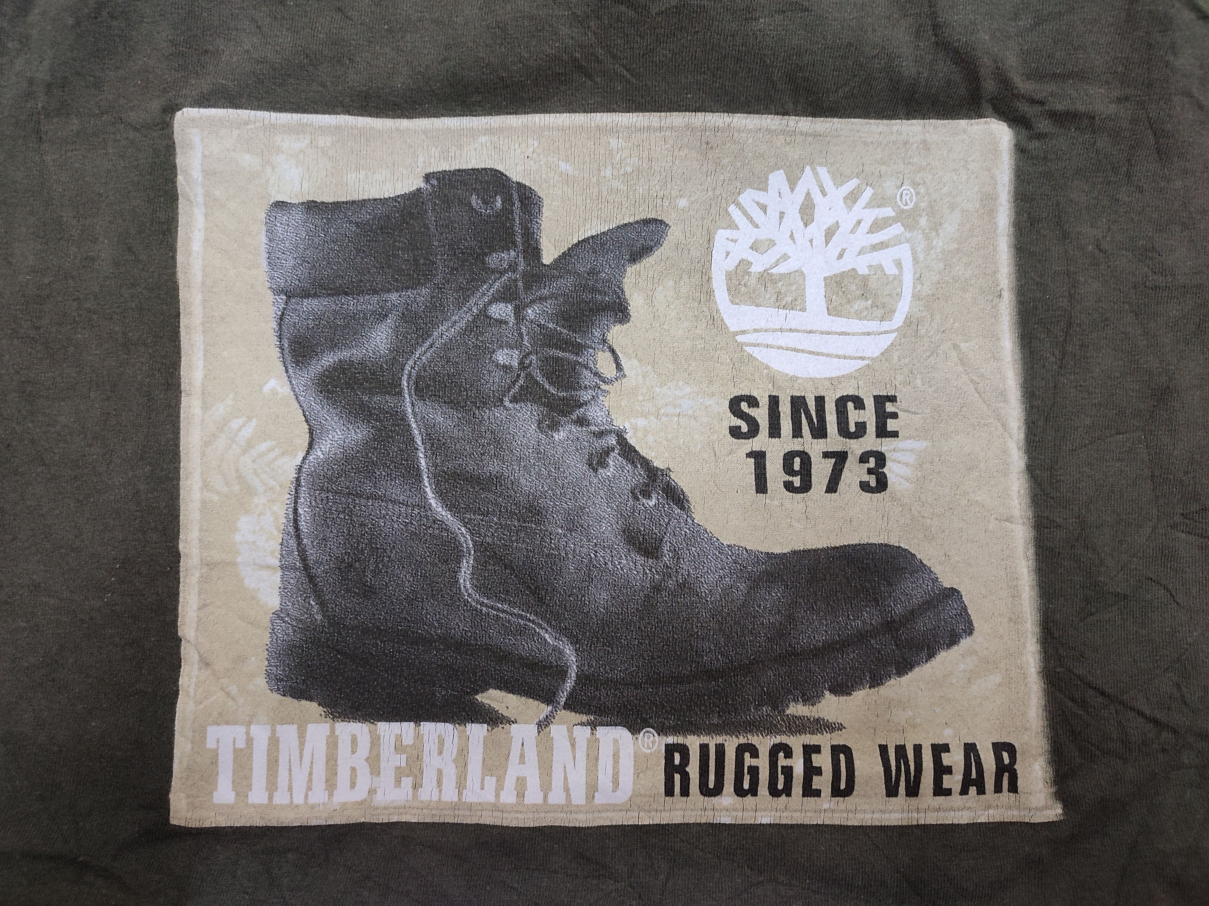 Timberland × Vintage ❗90s Timberland Backhit Rugged Wear Vintage Tee Size US L / EU 52-54 / 3 - 4 Thumbnail