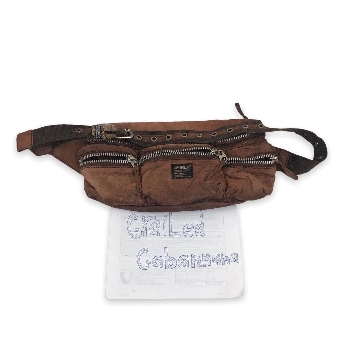 Avirex × Japanese Brand Avirex Leather Waist Bag Size ONE SIZE - 8 Thumbnail