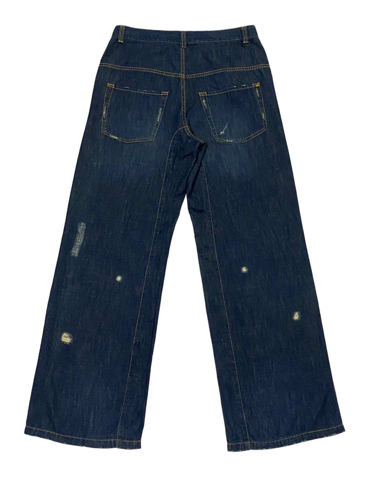 Issey Miyake × Japanese Brand Sunaokuwahara By Issey Miyake Ripped Distressed Soft Denim Size US 31 - 3 Thumbnail
