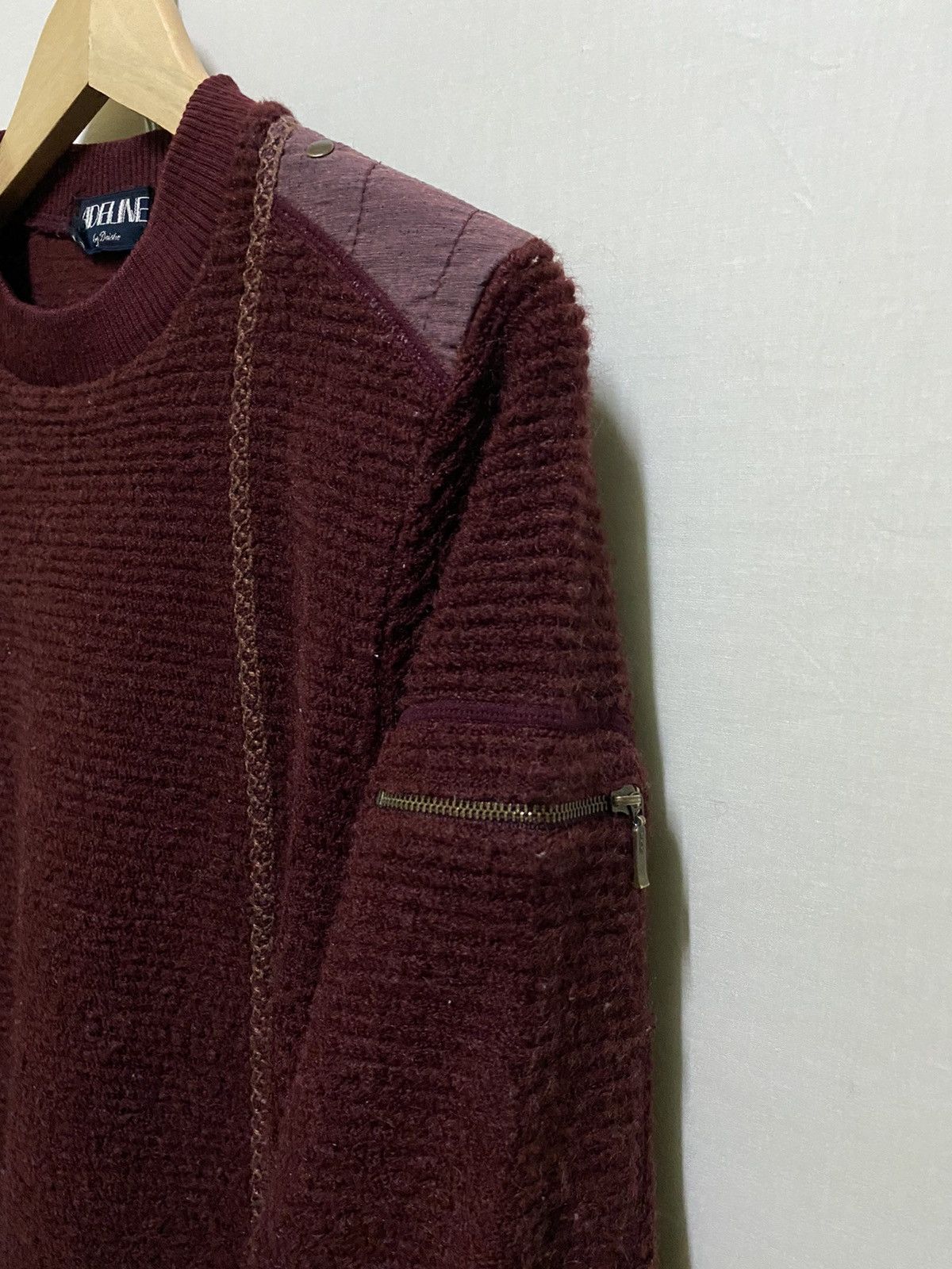 Japanese Brand Adeline Japan Wool Sweatshirt Red Size US M / EU 48-50 / 2 - 6 Thumbnail