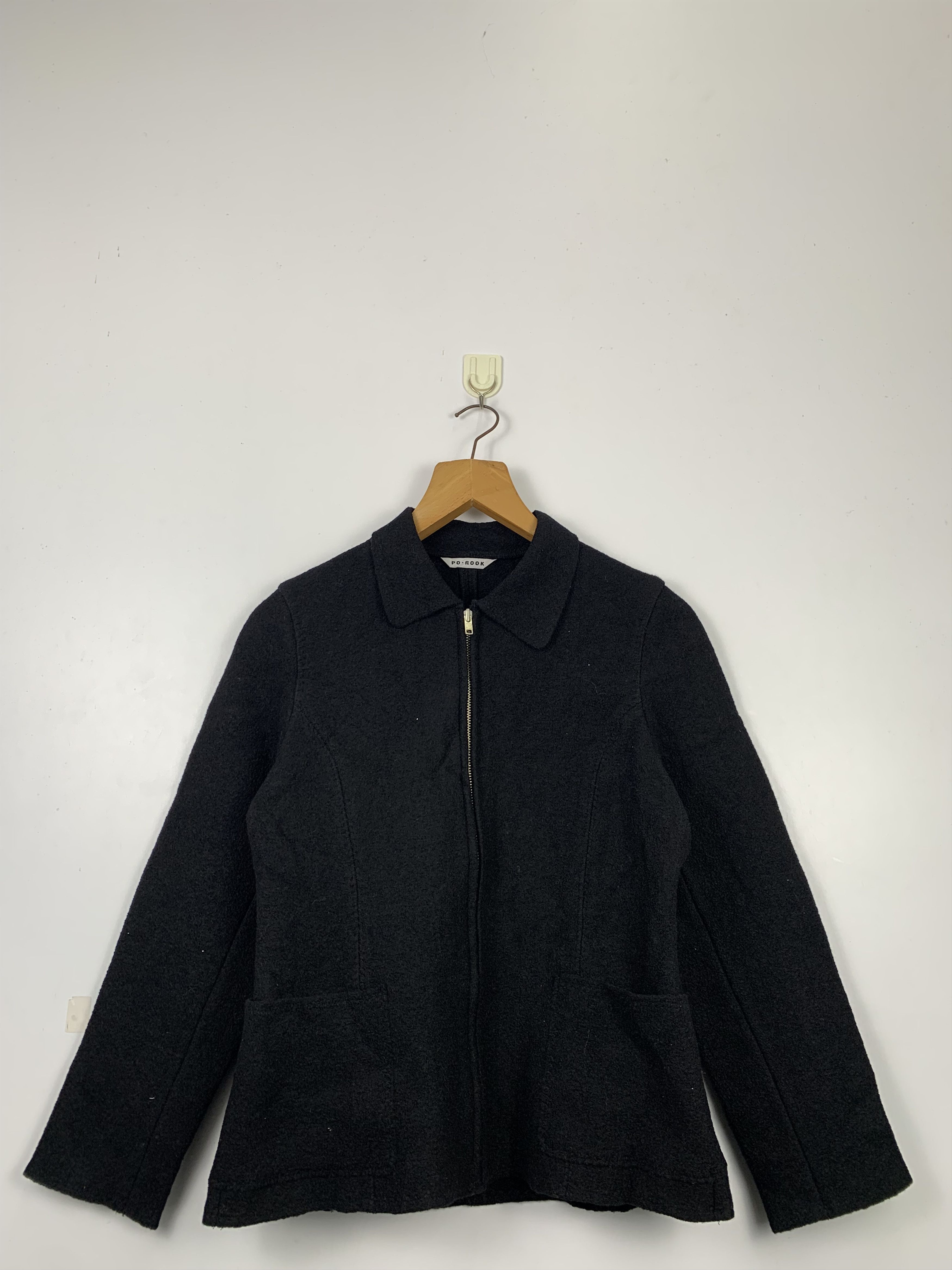 image of Vintage Porook Wool Jackets in Black, Men's (Size Small)