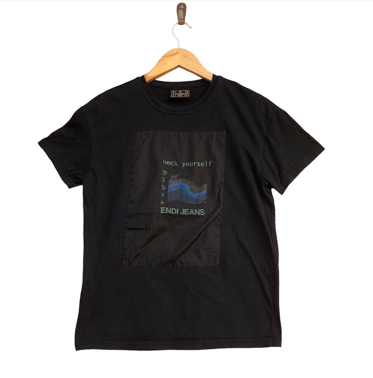 Fendi Vintage 90s Fendi Jeans Tees Size S / US 4 / IT 40 - 1 Thumbnail