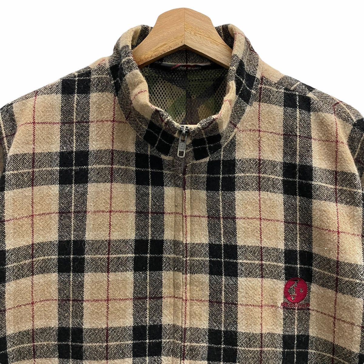 Bape × Vintage 🔥90s BAPE GENERAL CHECK WOOL JACKET Size US L / EU 52-54 / 3 - 4 Thumbnail