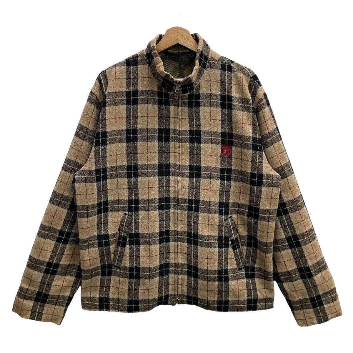 Bape × Vintage 🔥90s BAPE GENERAL CHECK WOOL JACKET Size US L / EU 52-54 / 3 - 1 Thumbnail