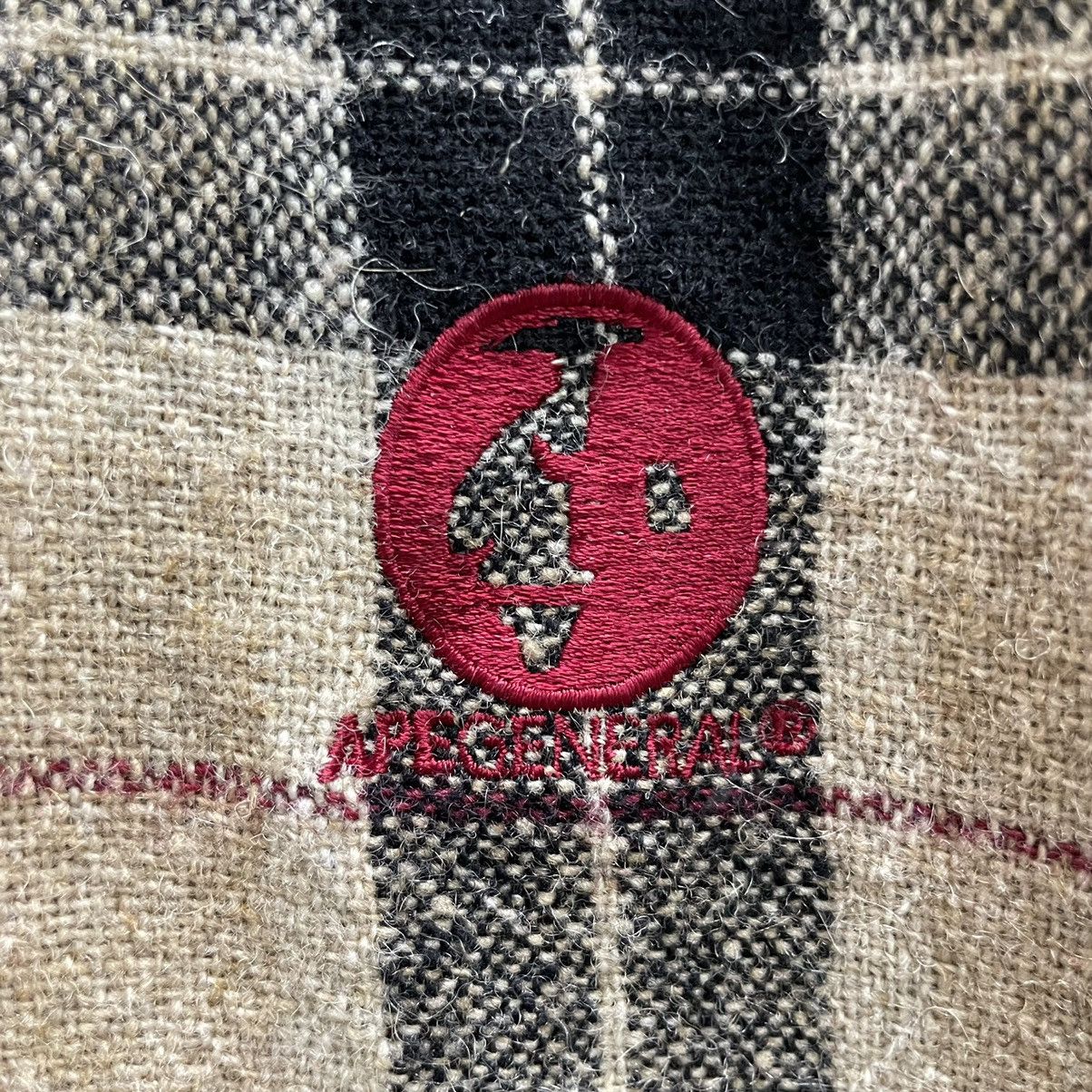 Bape × Vintage 🔥90s BAPE GENERAL CHECK WOOL JACKET Size US L / EU 52-54 / 3 - 5 Thumbnail