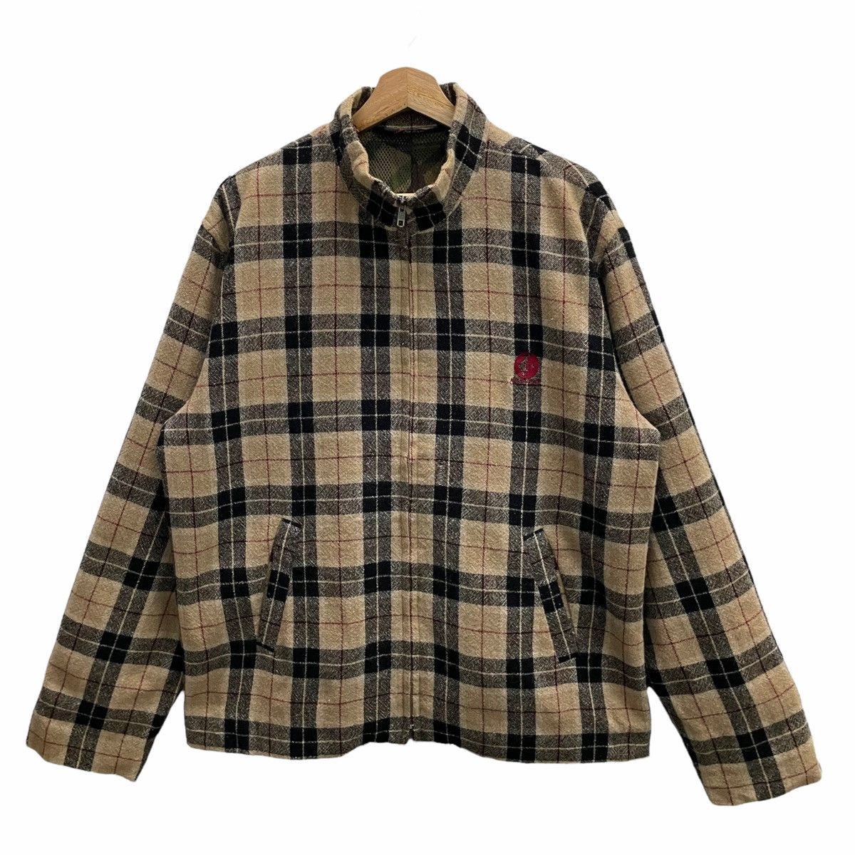 Bape × Vintage 🔥90s BAPE GENERAL CHECK WOOL JACKET Size US L / EU 52-54 / 3 - 3 Thumbnail