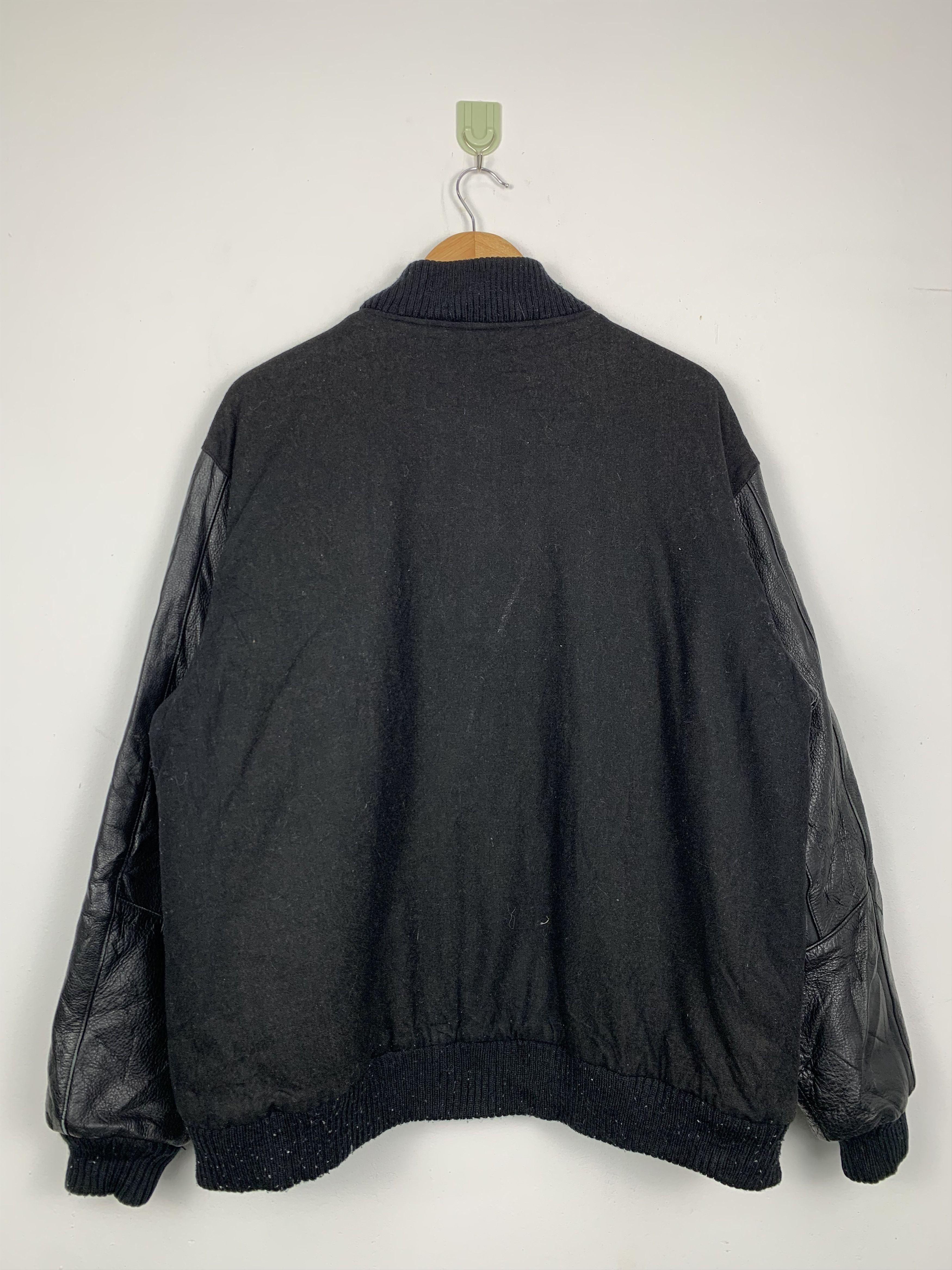 Japanese Brand Vintage Expo 2000 Varsity Leather Sleeve Jacket J0621 Size US M / EU 48-50 / 2 - 7 Thumbnail
