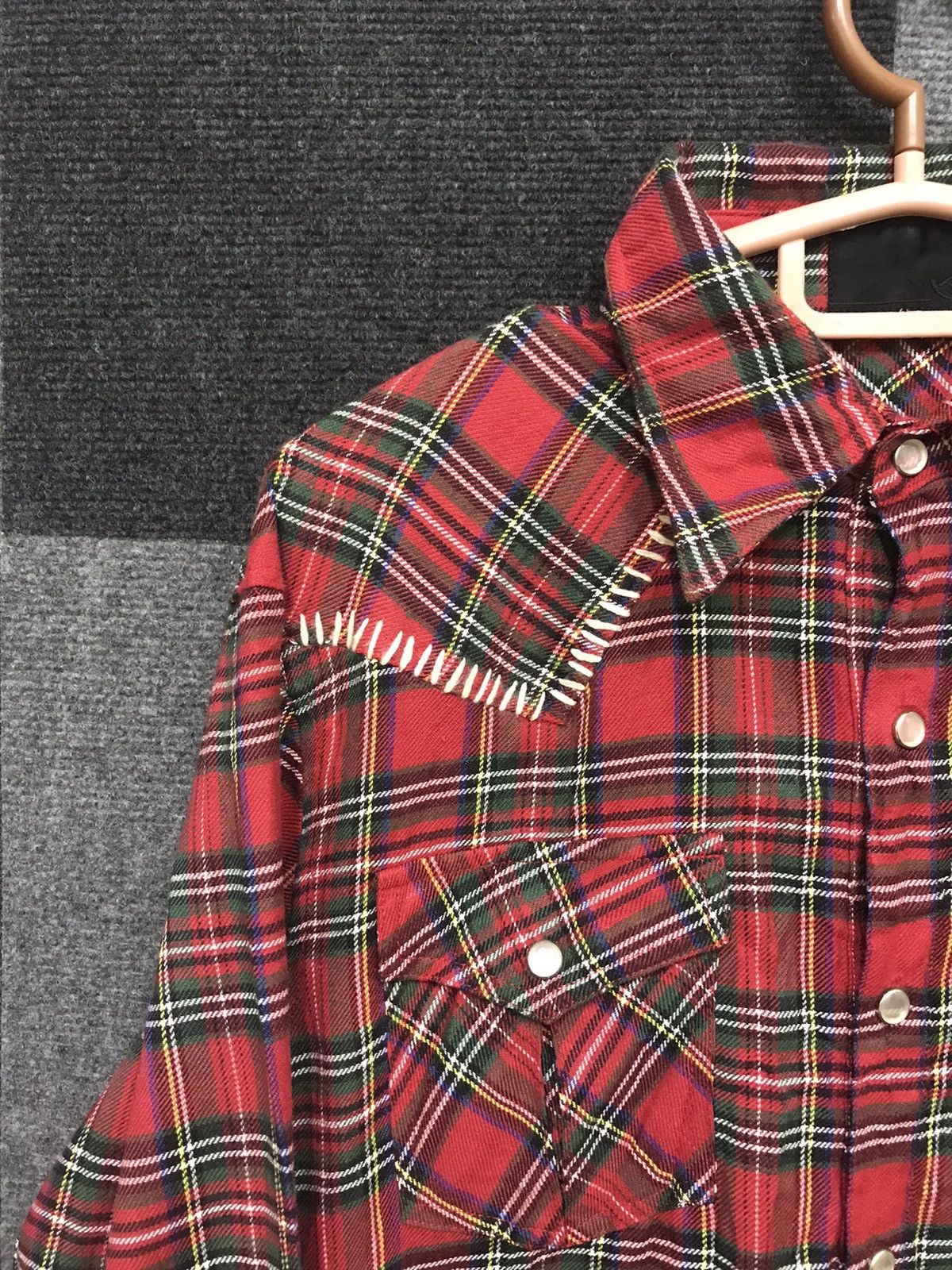 Japanese Brand A TWIN CO Plaid Westerner Street Punk Shirt Size US S / EU 44-46 / 1 - 6 Thumbnail