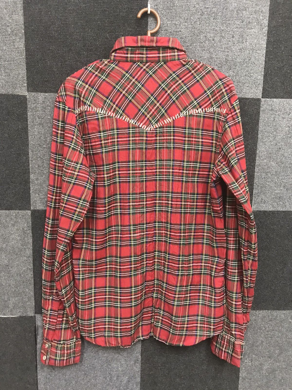 Japanese Brand A TWIN CO Plaid Westerner Street Punk Shirt Size US S / EU 44-46 / 1 - 11 Thumbnail