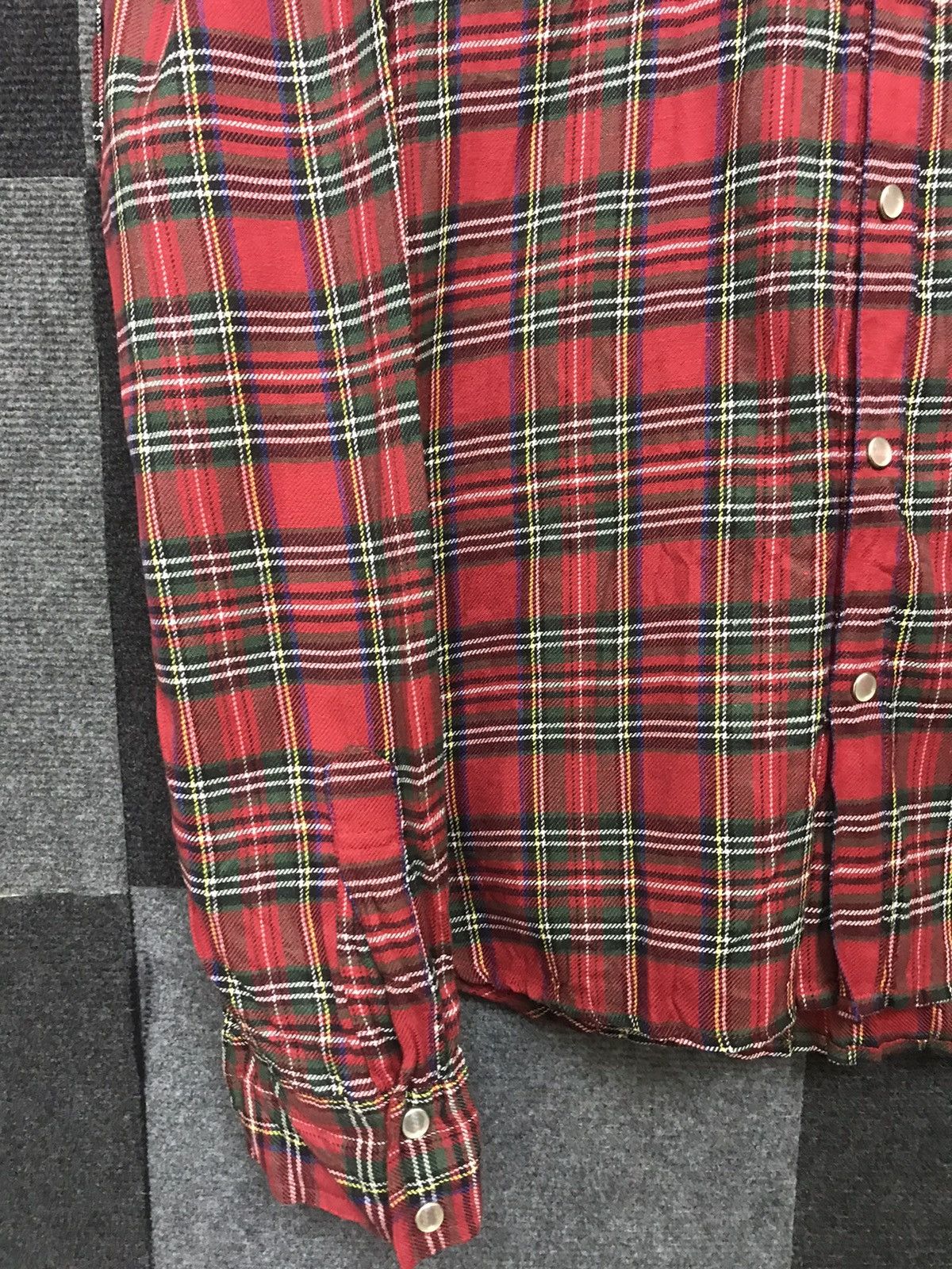 Japanese Brand A TWIN CO Plaid Westerner Street Punk Shirt Size US S / EU 44-46 / 1 - 8 Thumbnail
