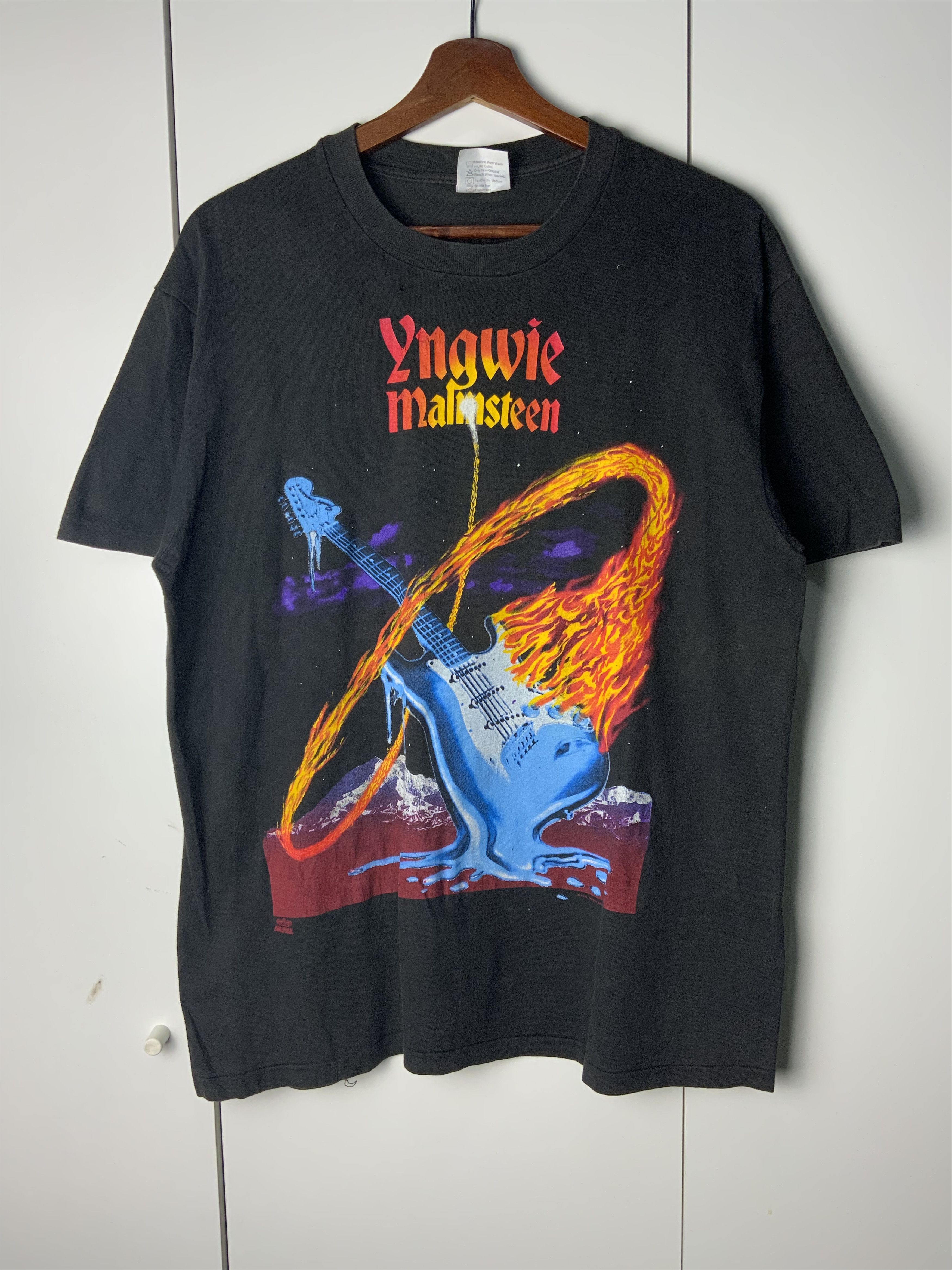 Band Tees Vintage Yngwie Malmsteen Fire & Ice Tour Tee Size US L / EU 52-54 / 3 - 1 Thumbnail