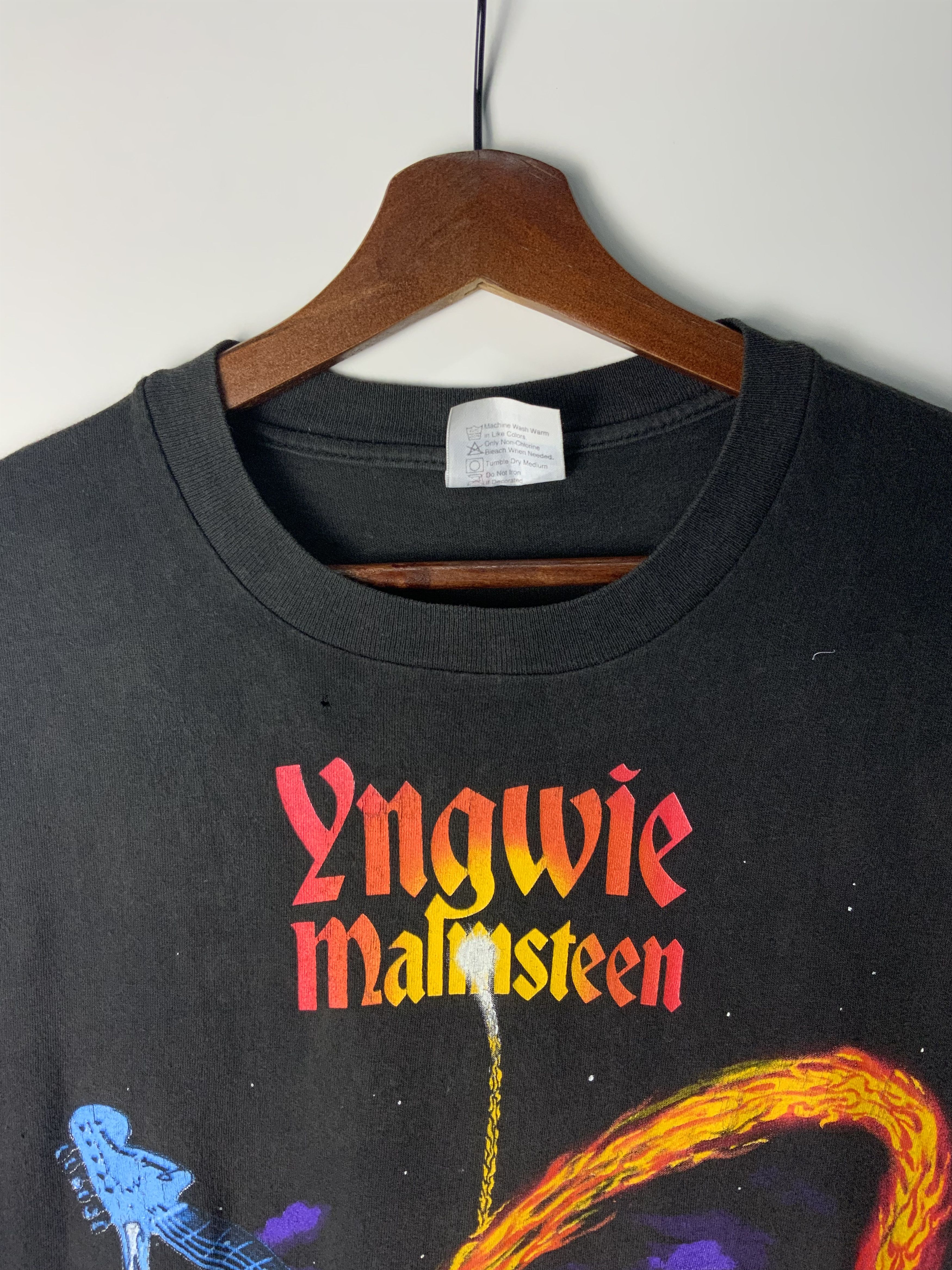 Band Tees Vintage Yngwie Malmsteen Fire & Ice Tour Tee Size US L / EU 52-54 / 3 - 6 Thumbnail