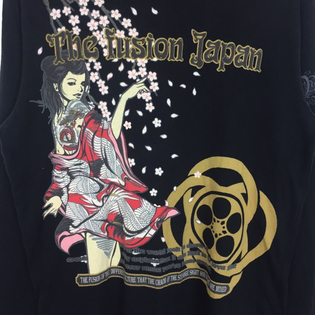 Vintage The fusion Japan Geisha Long Sleeve T-Shirt Size US L / EU 52-54 / 3 - 5 Thumbnail