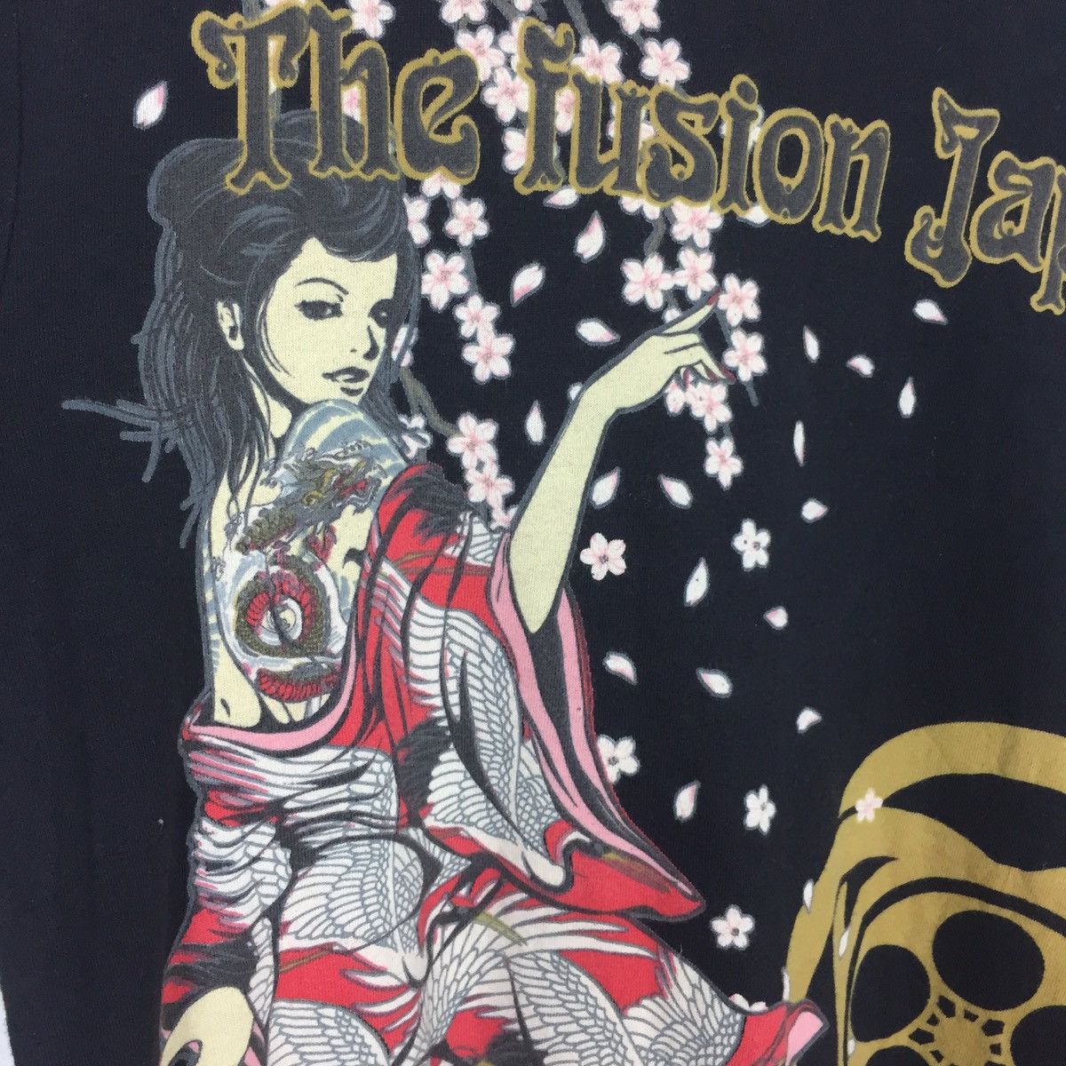 Vintage The fusion Japan Geisha Long Sleeve T-Shirt Size US L / EU 52-54 / 3 - 14 Thumbnail