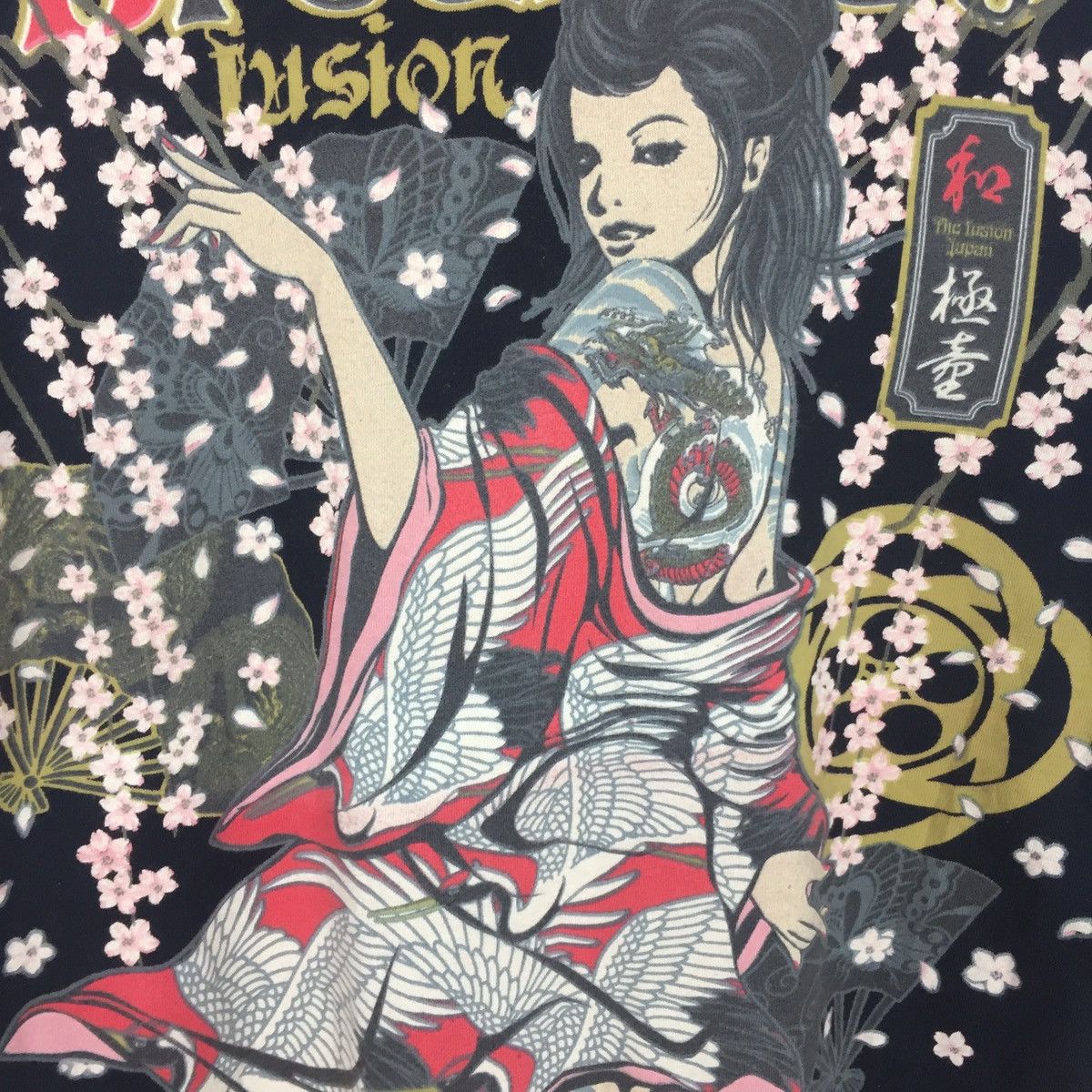 Vintage The fusion Japan Geisha Long Sleeve T-Shirt Size US L / EU 52-54 / 3 - 13 Thumbnail
