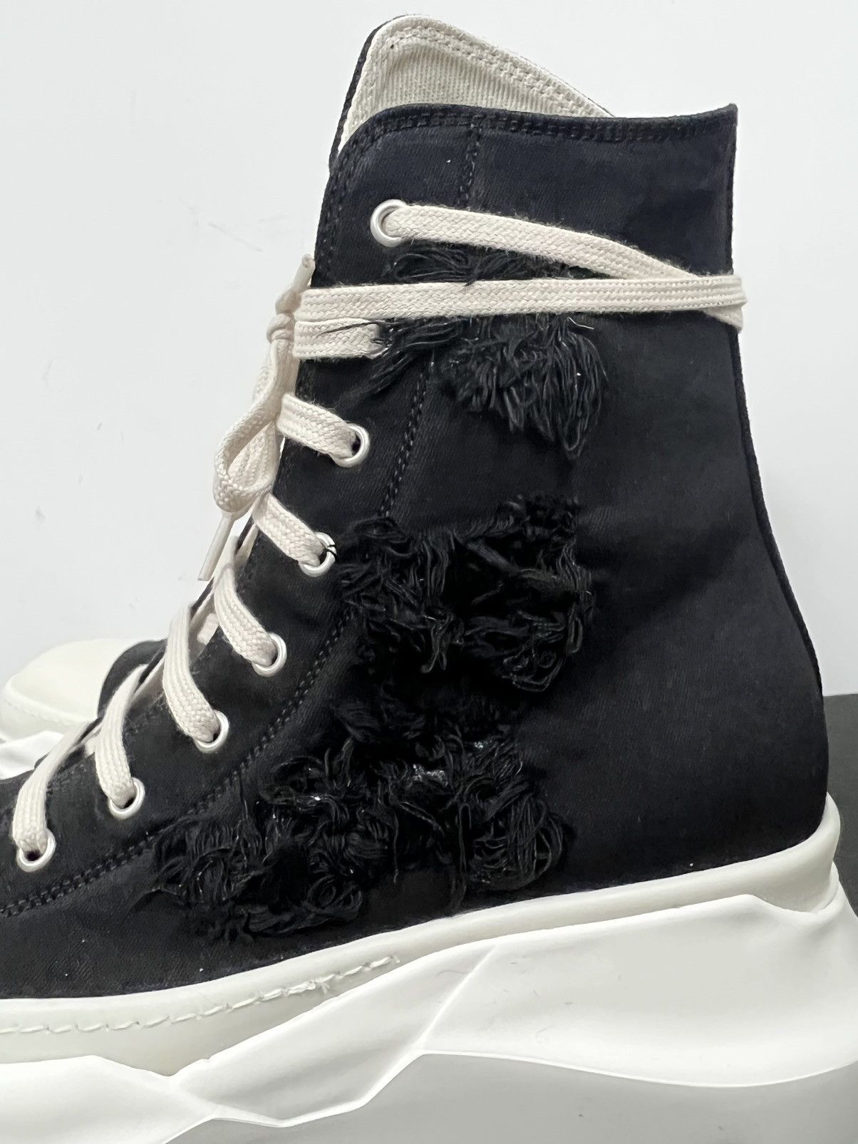 RICK OWENS DRKSHDW ABSTRACT RAMONES SNEAKERS SZ42