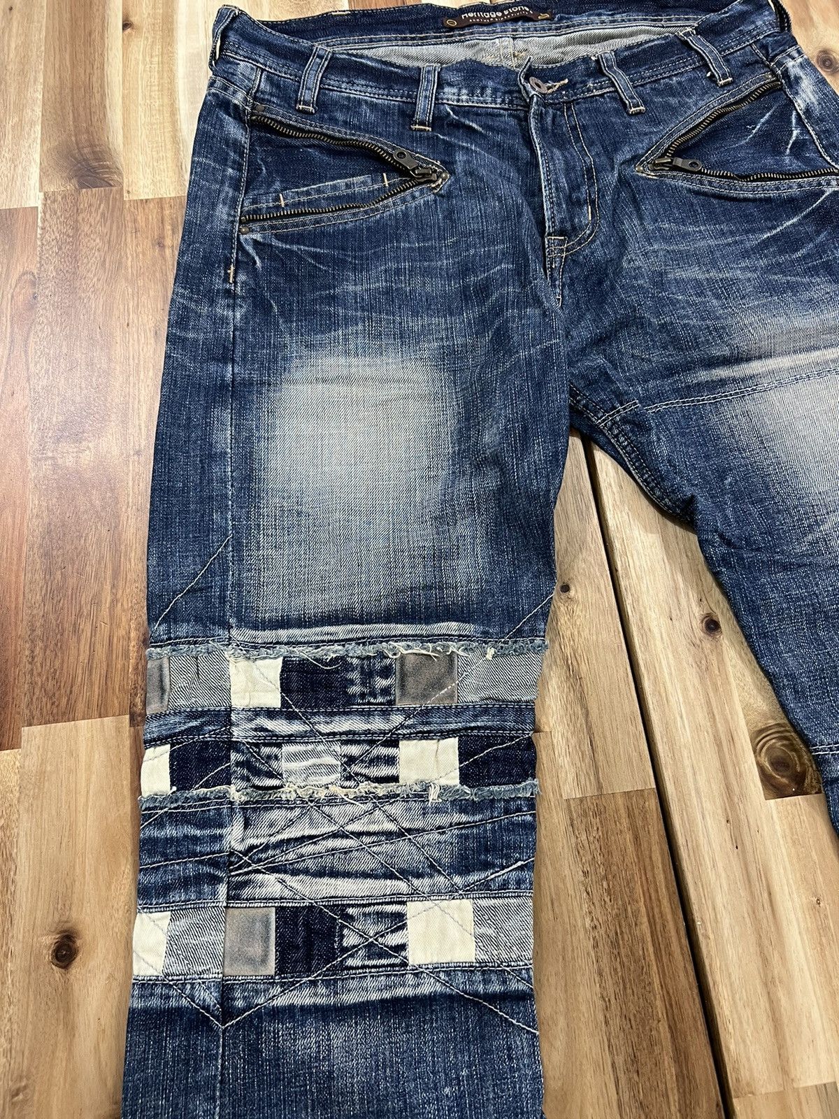 Kapital Heritage Stone Inspired Kapital Design Denim Jeans Size US 33 - 3 Thumbnail
