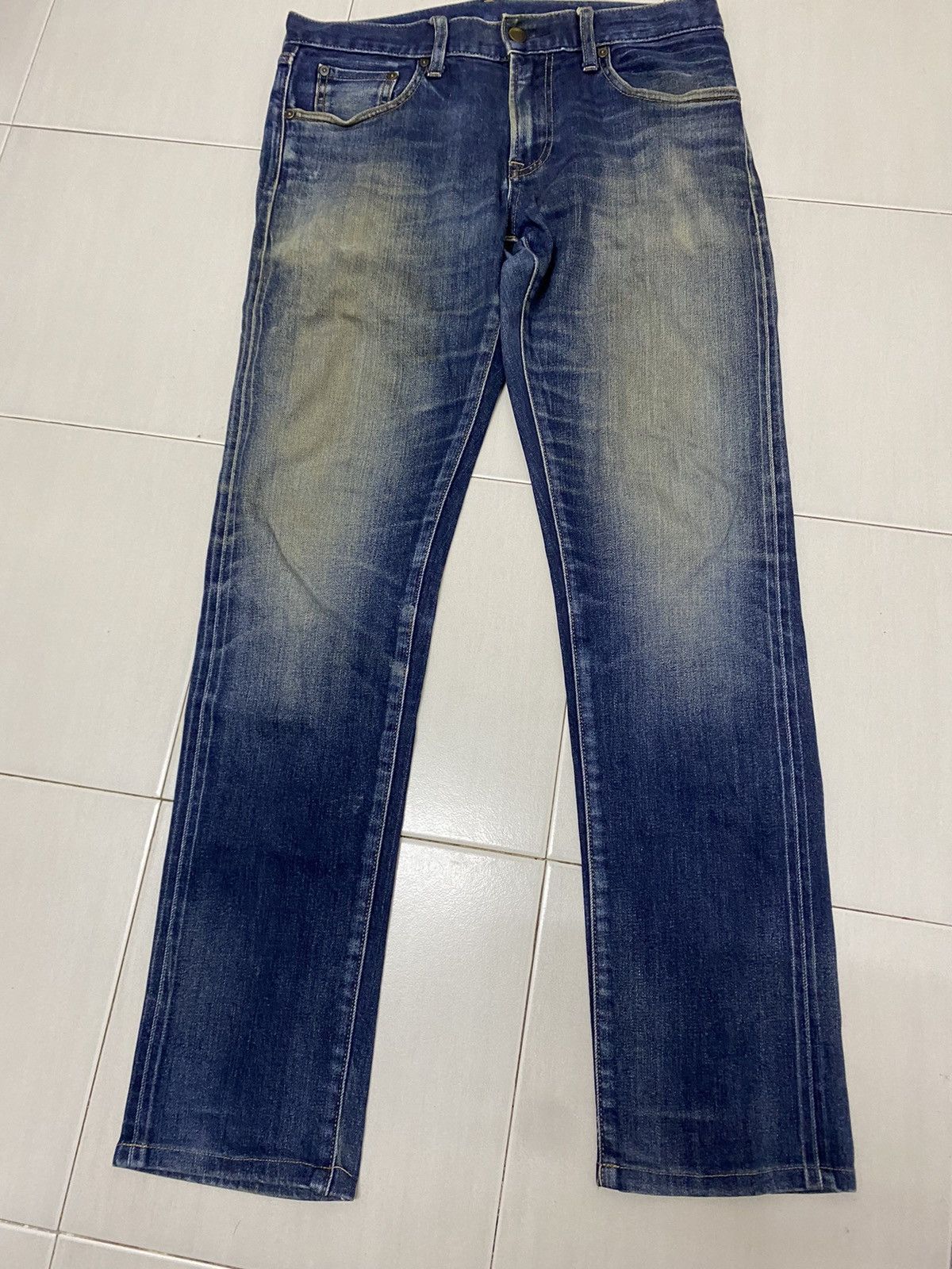 UNIQLO SELVEDGE JEANS STRETCH SLIM STRAIGHT