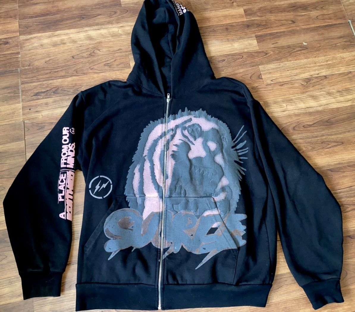 travis scott fragment zip up hoodie
