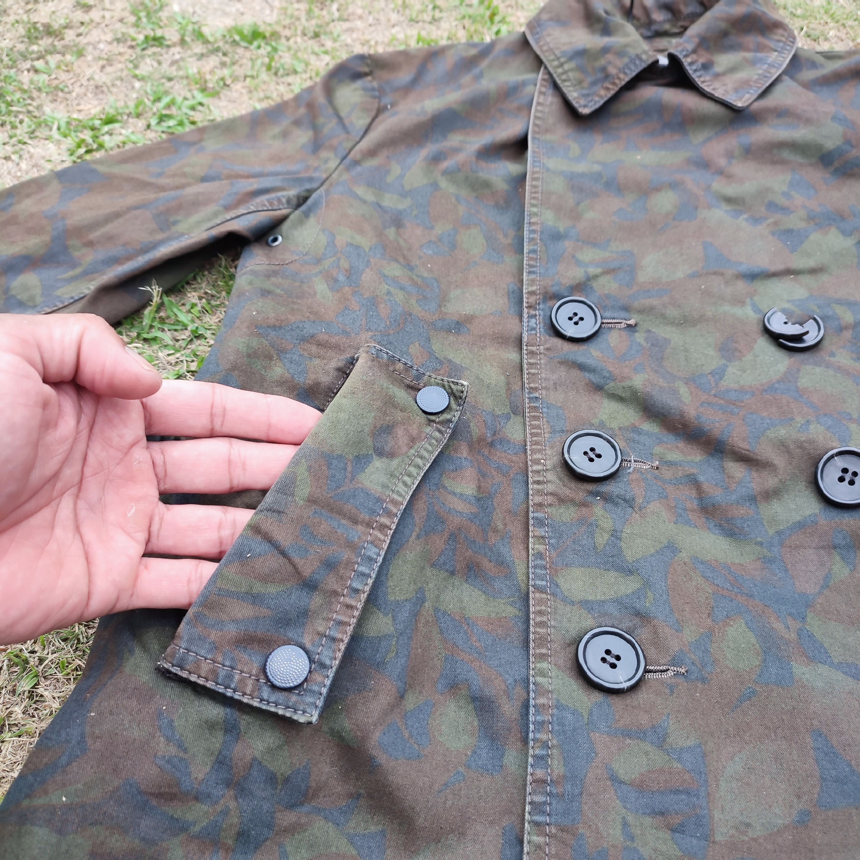 Japanese Brand × Sage De Cret × Vintage 🇯🇵VTG SAGE DE CRET CAMOUFLAGE LONG JACKET MADE IN JAPAN Size US S / EU 44-46 / 1 - 5 Thumbnail
