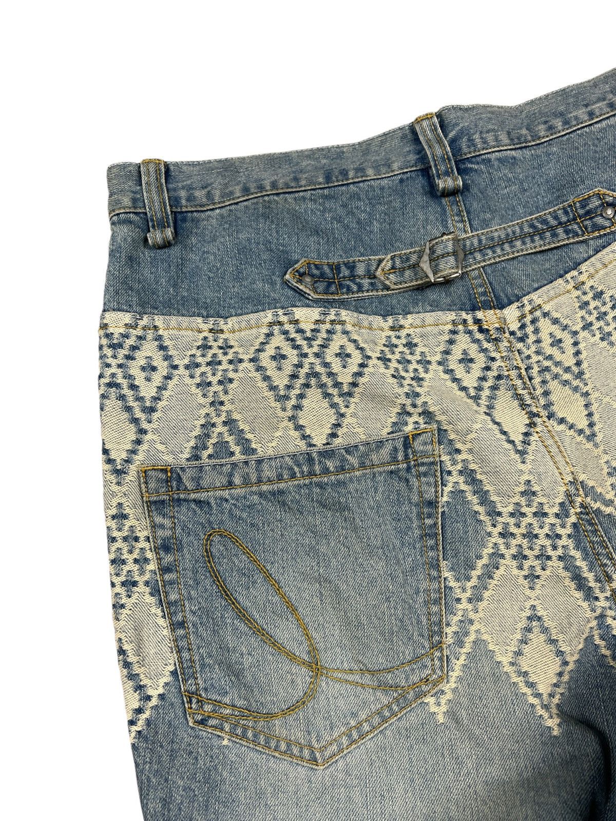 Iroquois Japan Iroquois 🇯🇵 Native Embroidery Buckle Denim Size US 34 / EU 50 - 9 Thumbnail