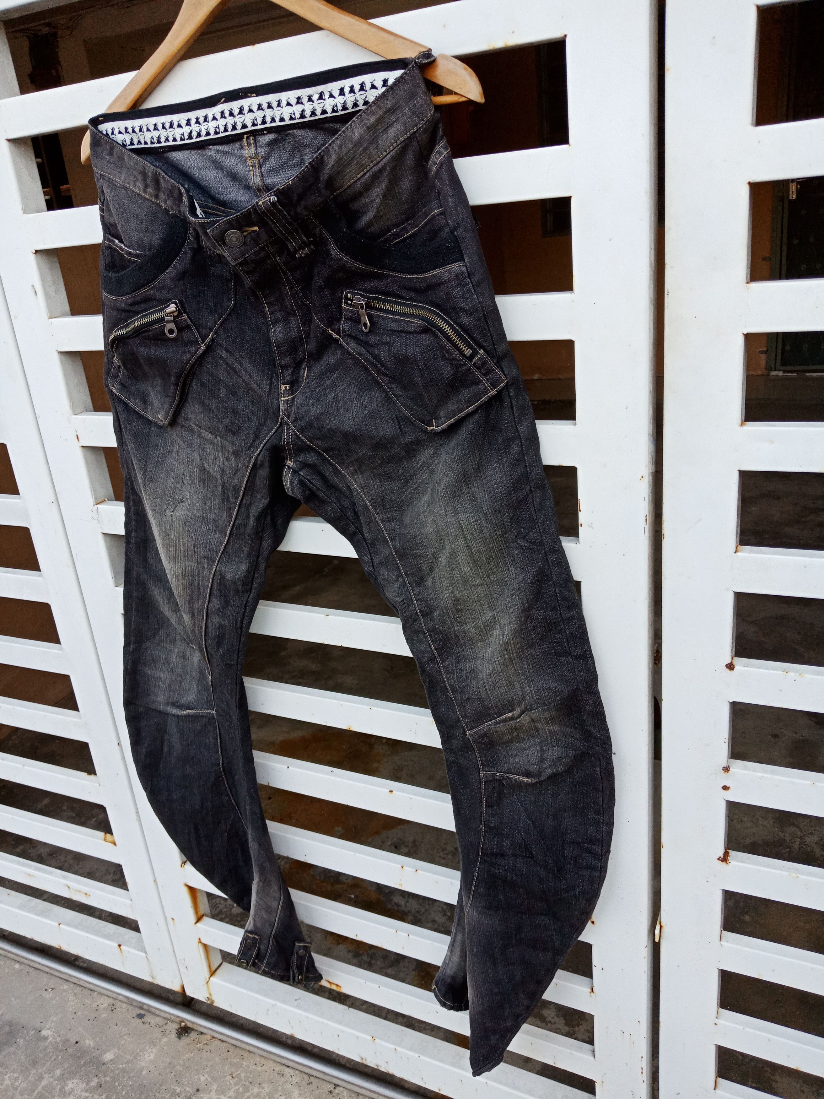 Japanese Brand PPFM Rare Twirl Drawstring Cargo Pants Size US 32 / EU 48 - 4 Thumbnail